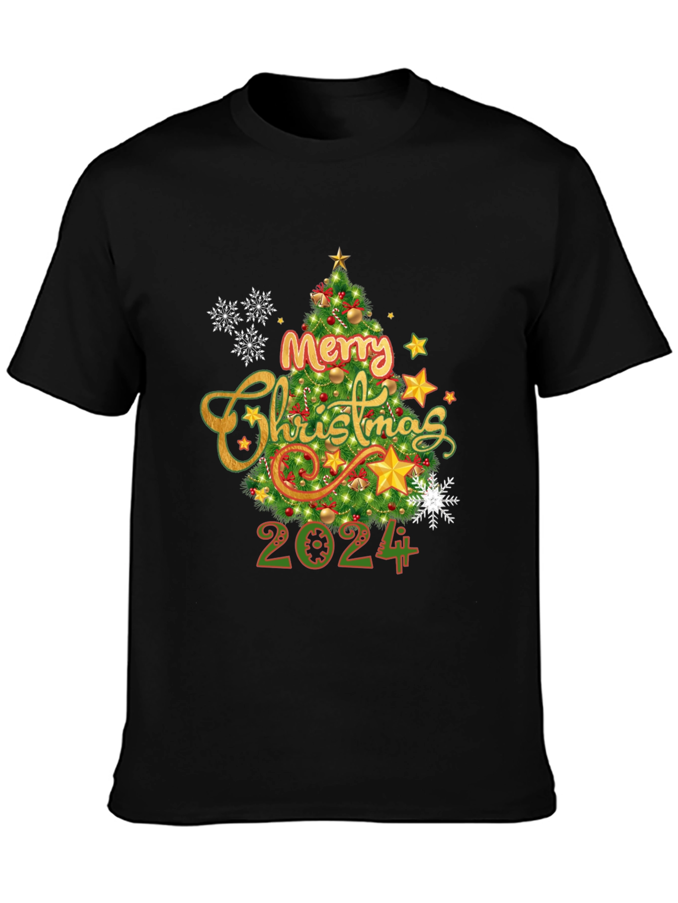 Merry Christmas 2024 T-Shirt Holiday Tee