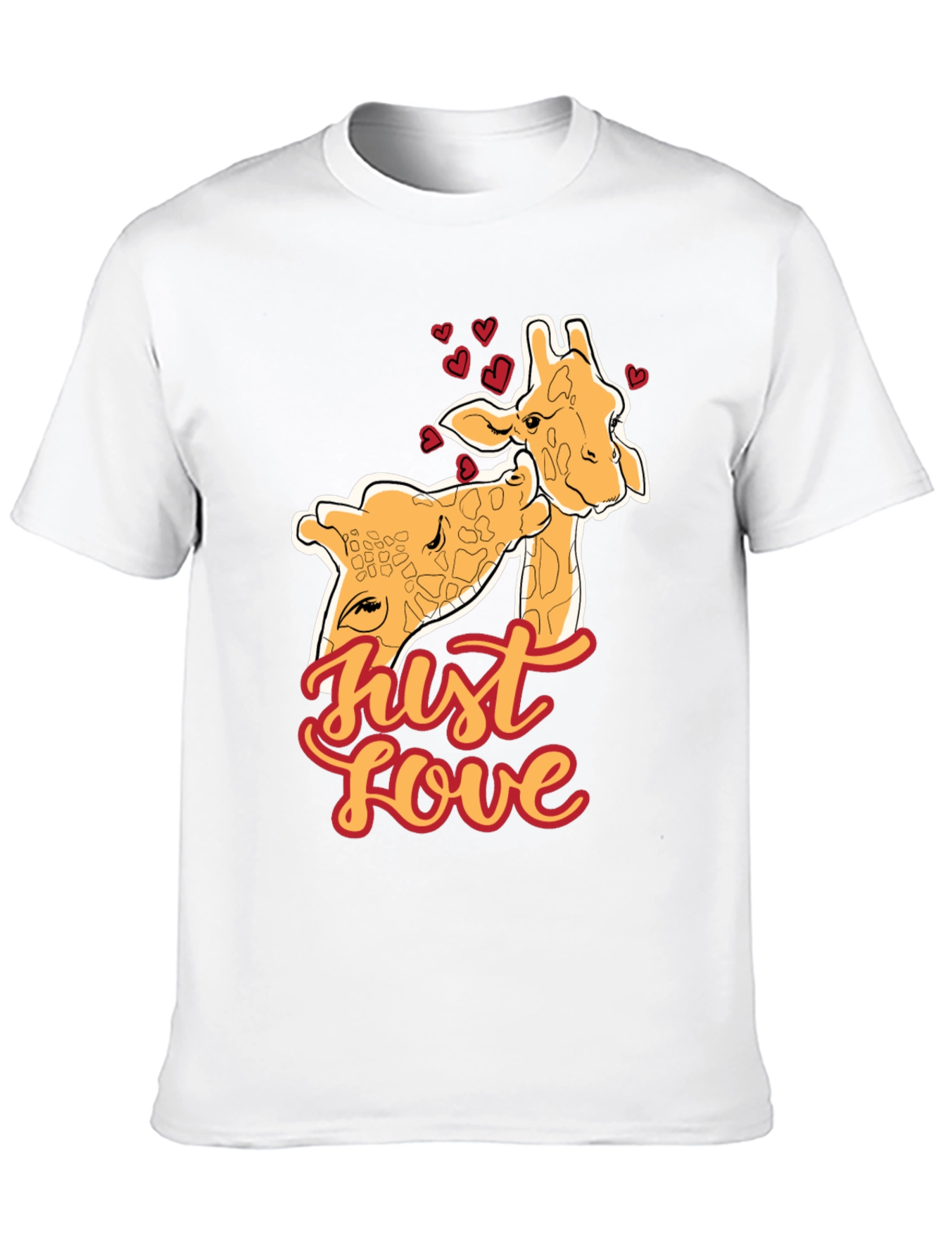 Giraffe Love T-Shirt - Cute Animal Tee