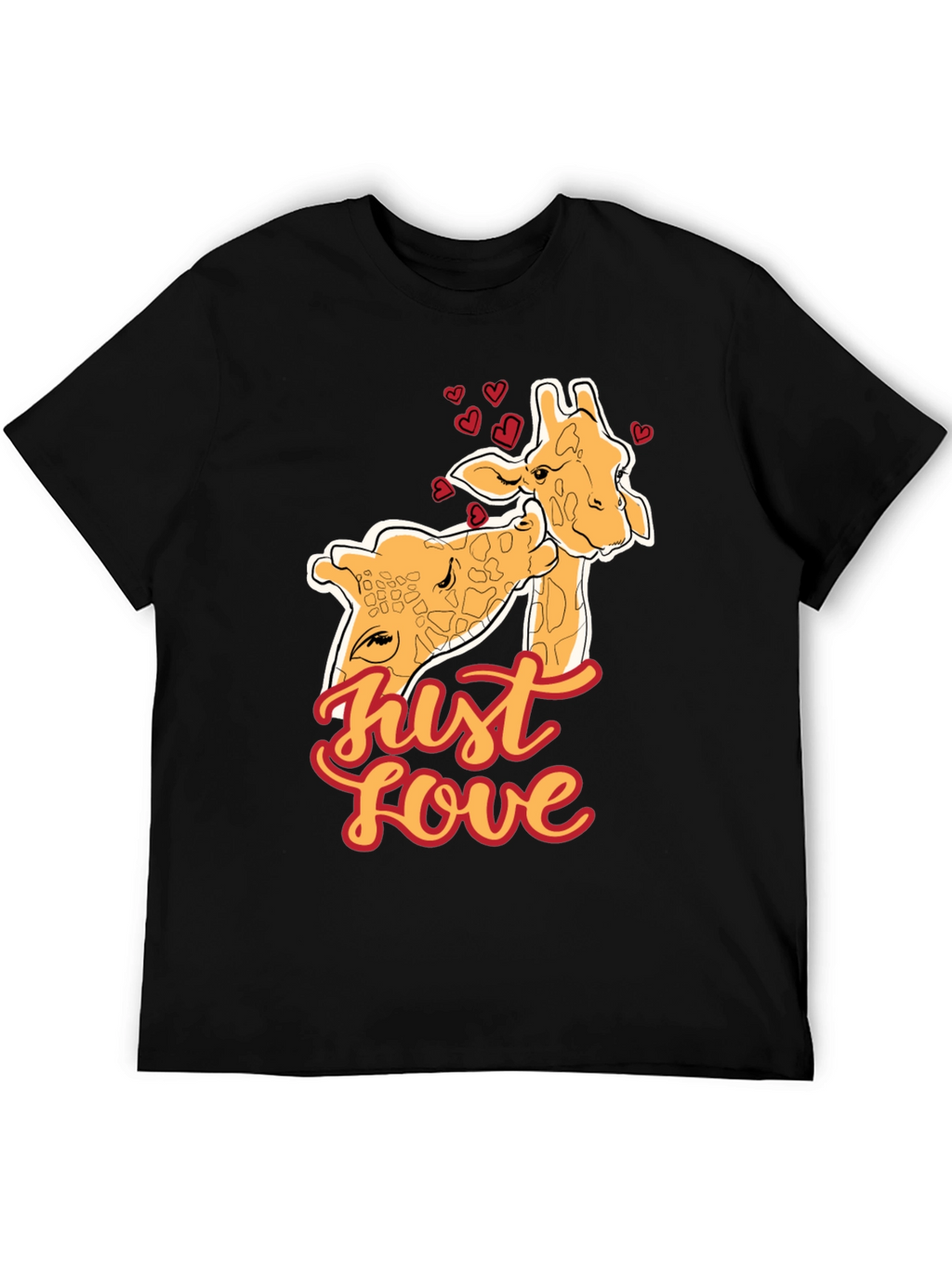 Giraffe Love T-Shirt - Cute Animal Tee