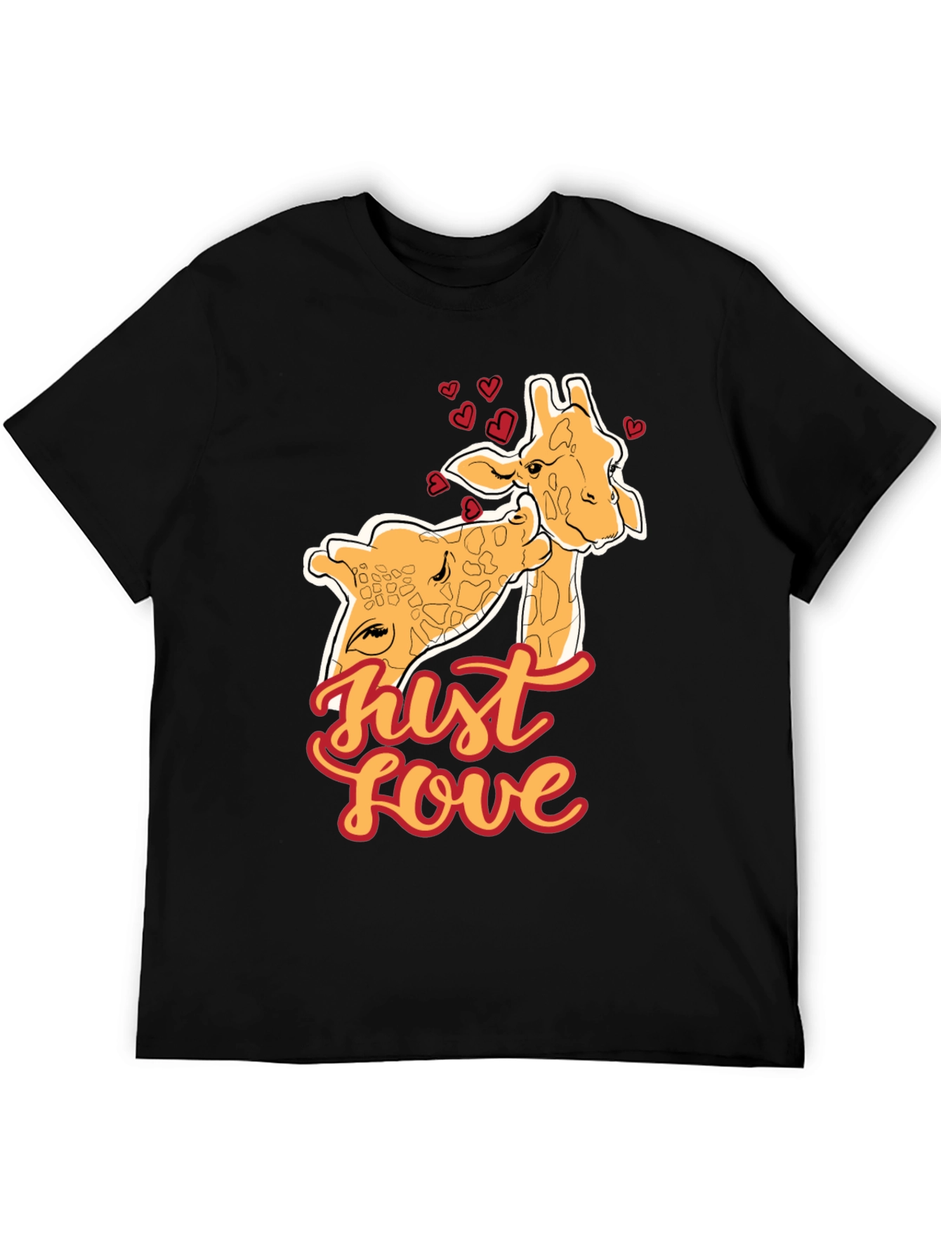 Giraffe Love T-Shirt - Cute Animal Tee