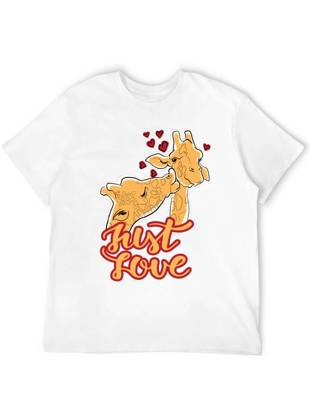 Giraffe Love T-Shirt - Cute Animal Tee