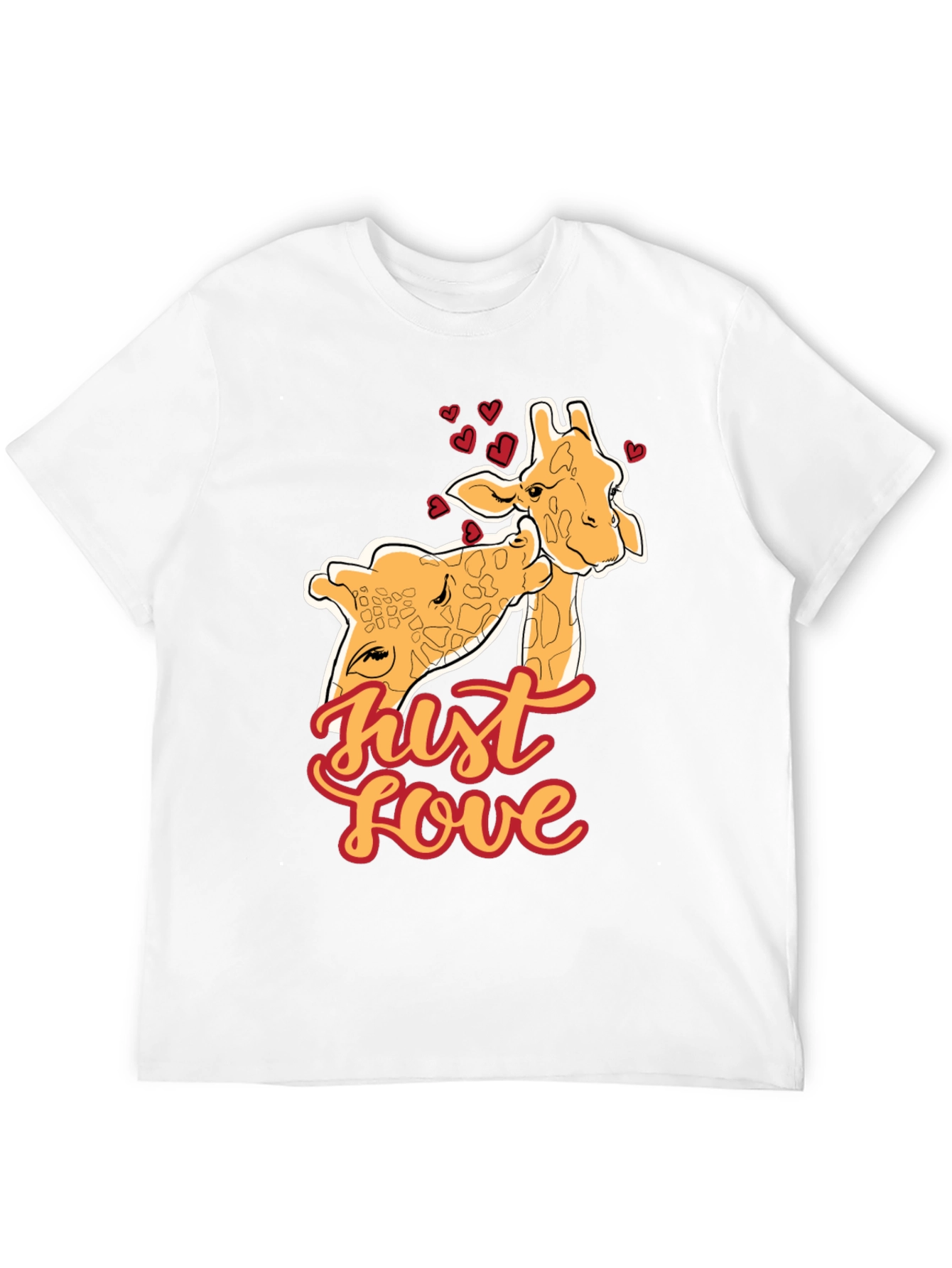 Giraffe Love T-Shirt - Cute Animal Tee