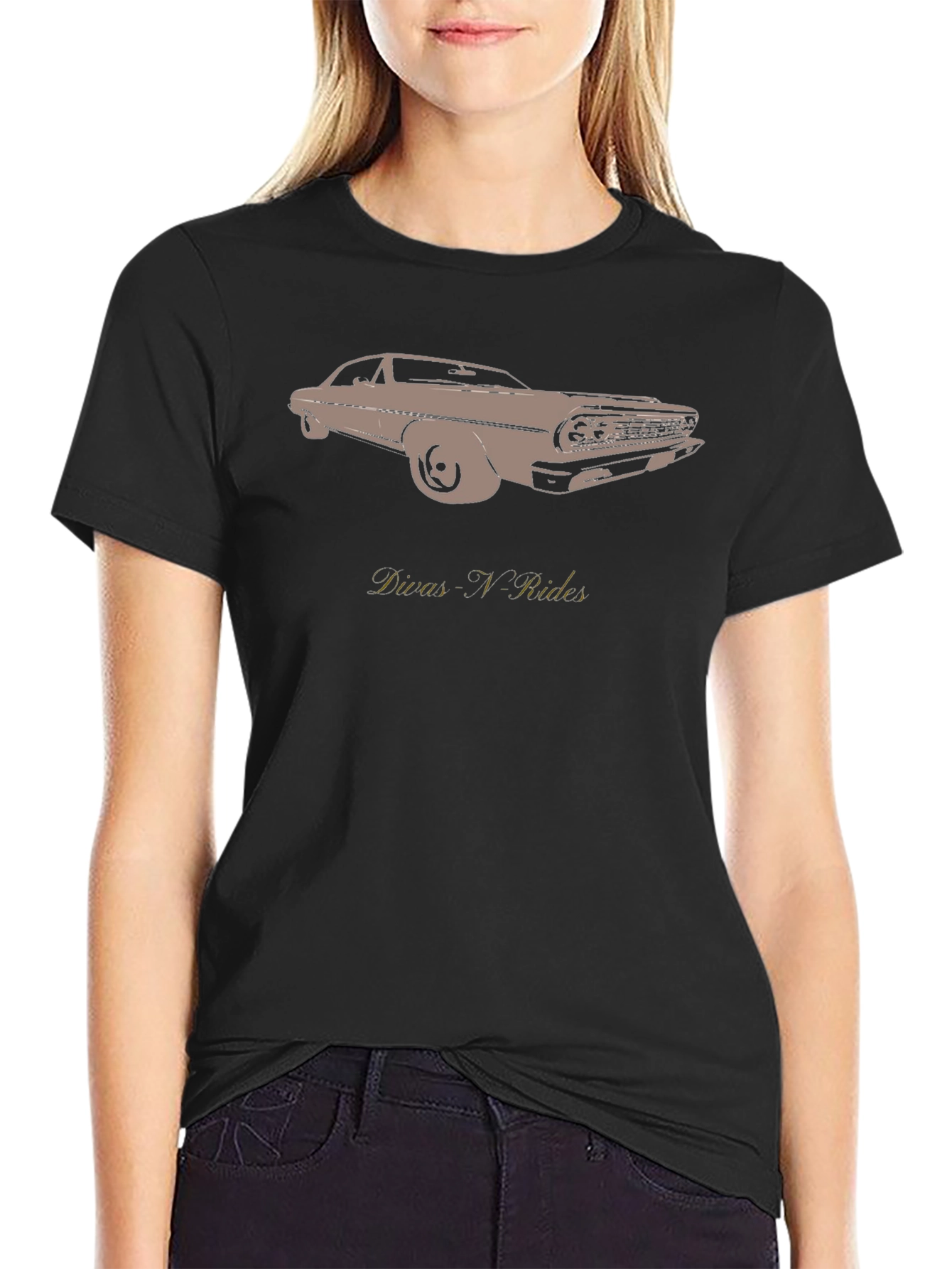 Vintage Car Graphic Tee - Divas N Rides