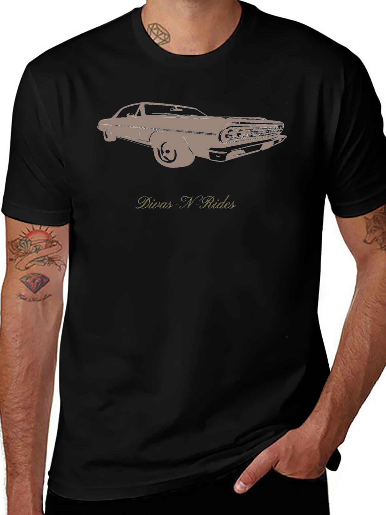 Vintage Car Graphic Tee - Divas N Rides