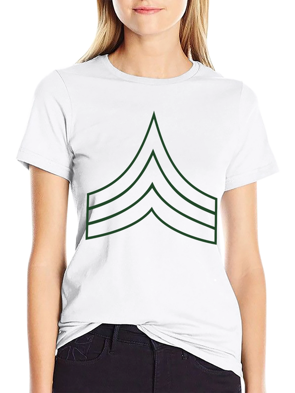Military Stripes Graphic T-Shirt