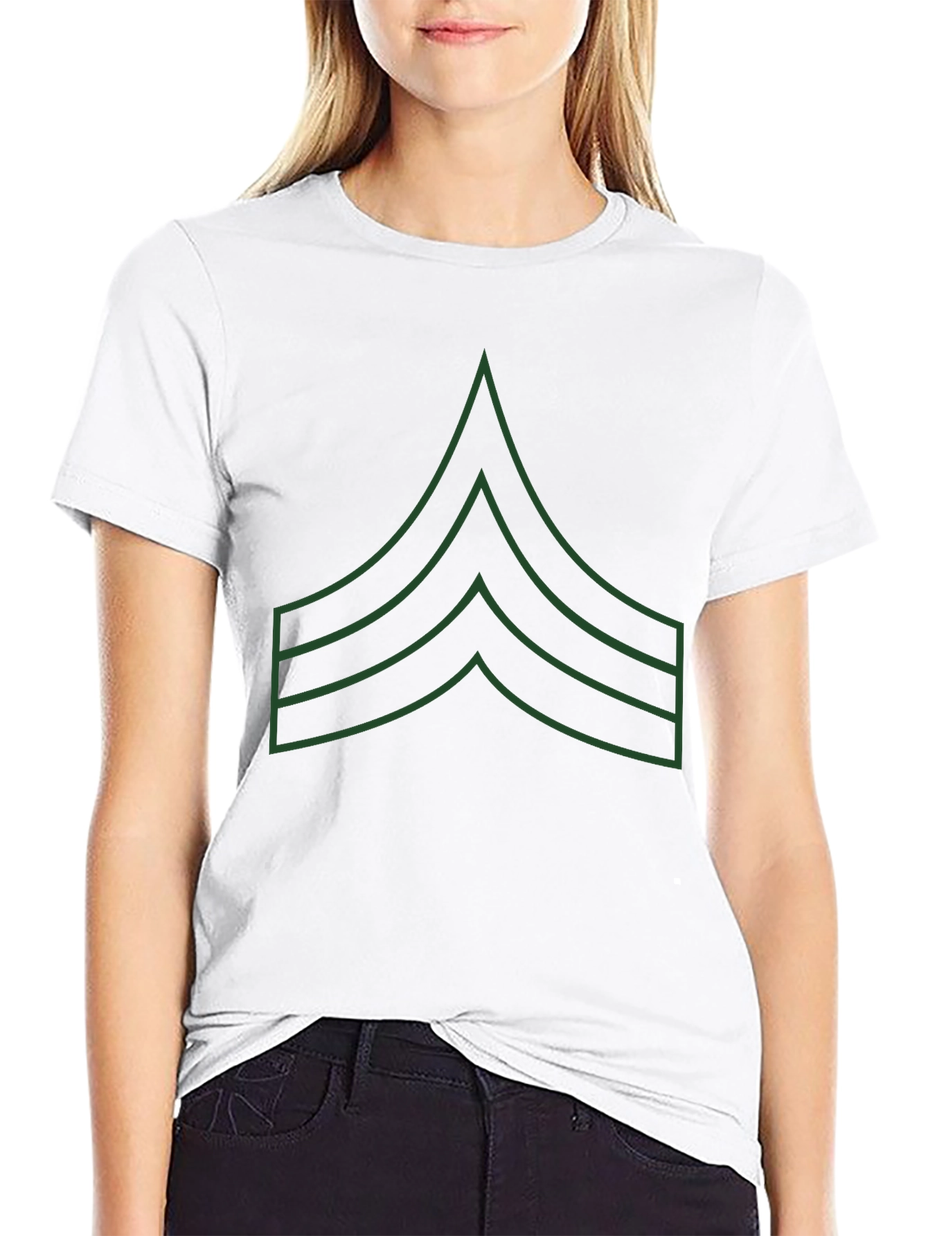 Military Stripes Graphic T-Shirt