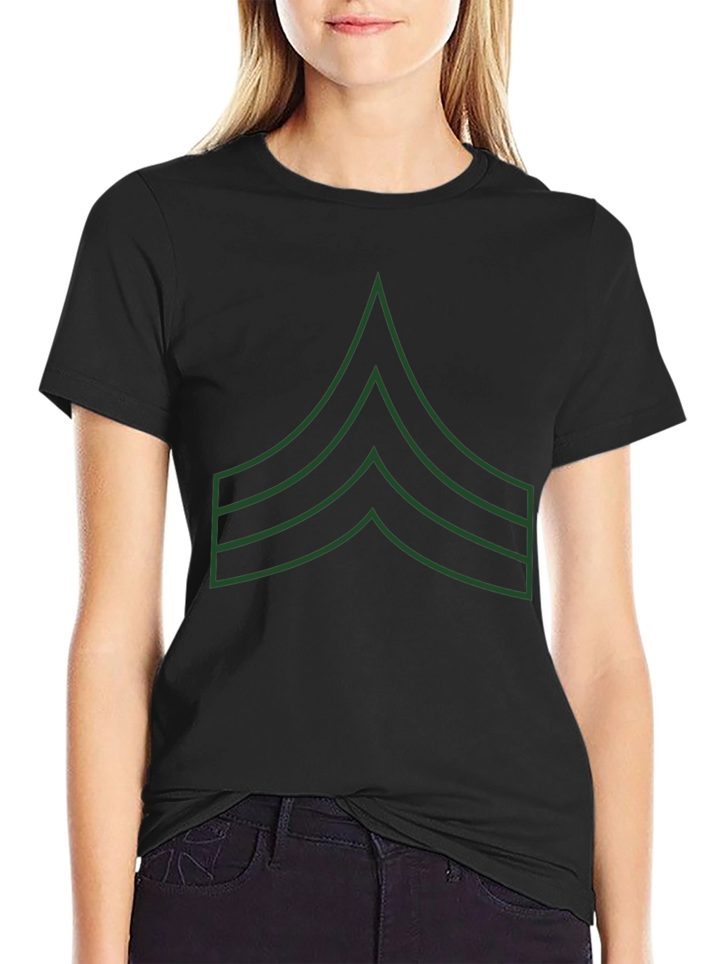 Military Stripes Graphic T-Shirt