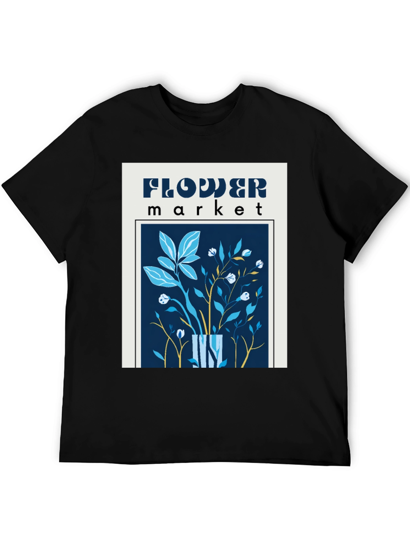Flower Market Graphic Print Tee - Casual Comfort
