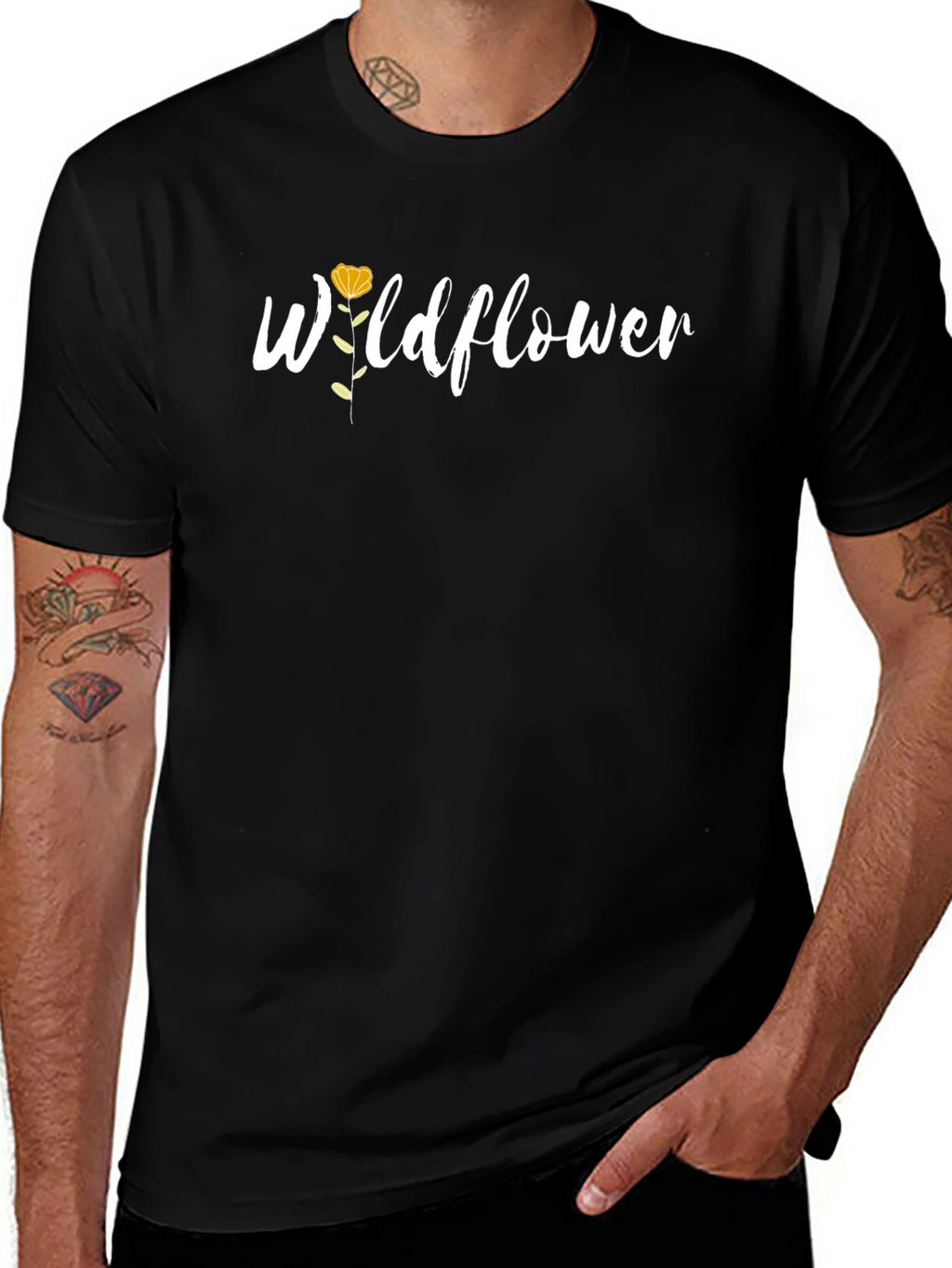 Wildflower Graphic Tee - Black