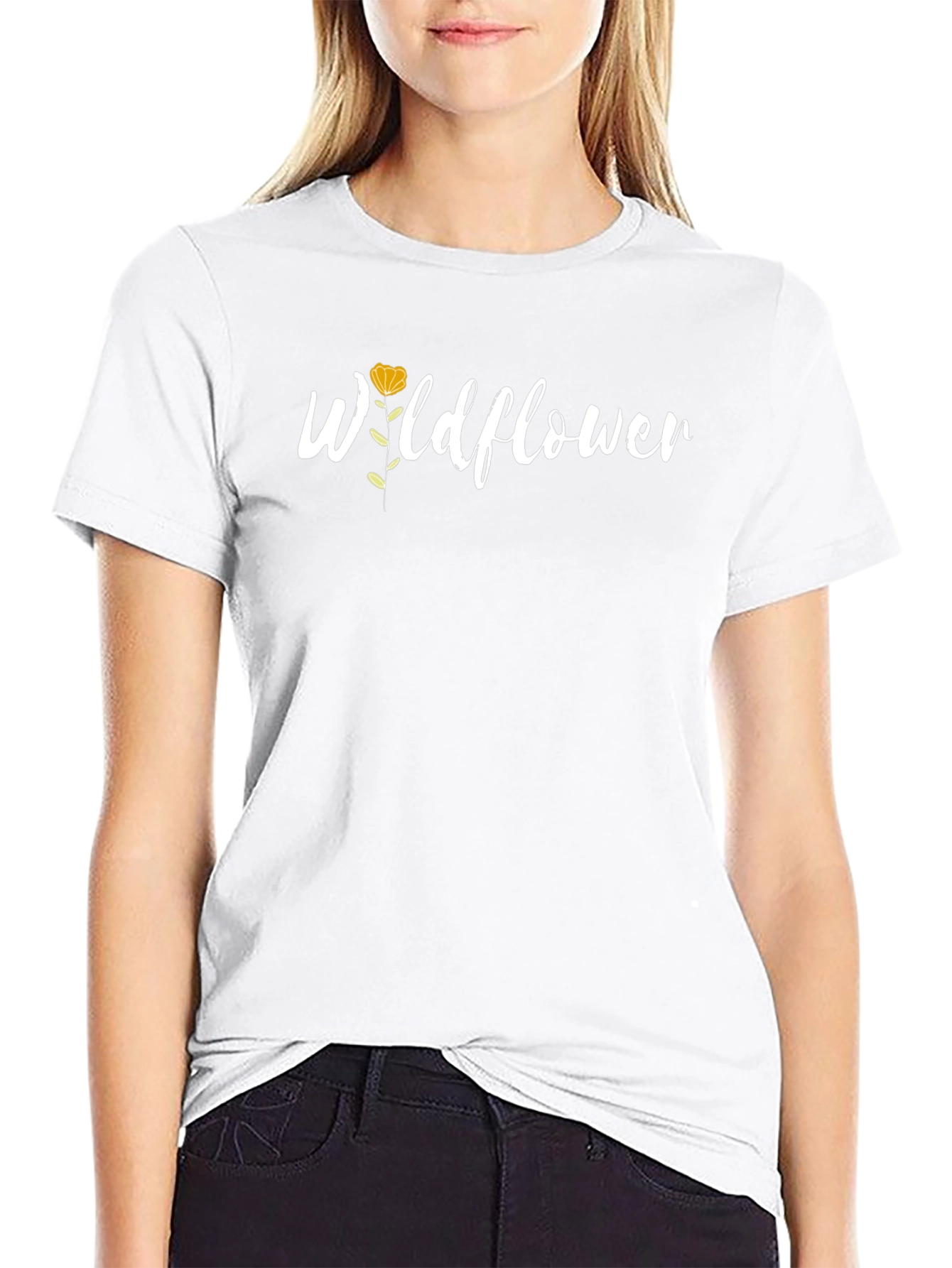 Wildflower Graphic Tee - Black