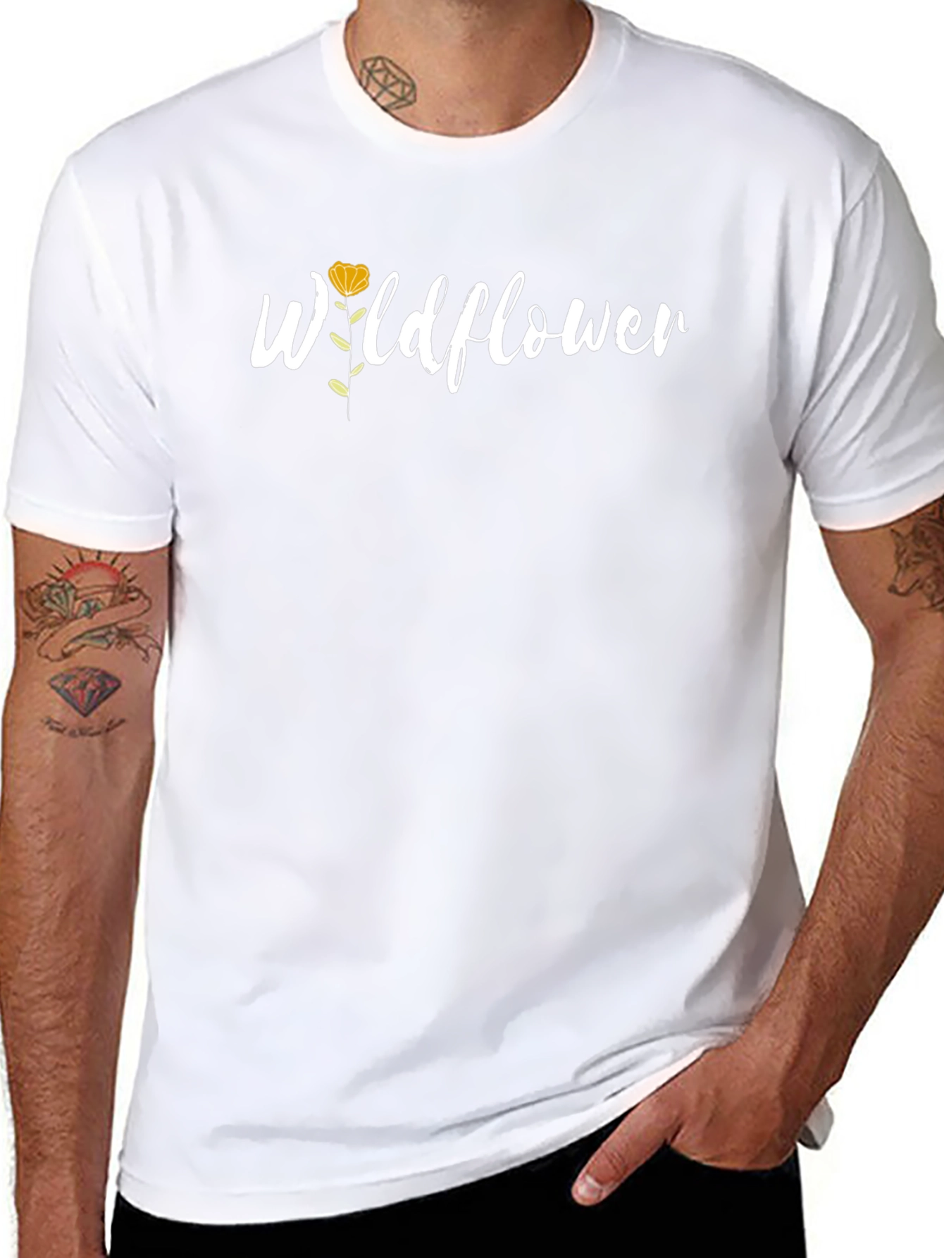 Wildflower Graphic Tee - Black