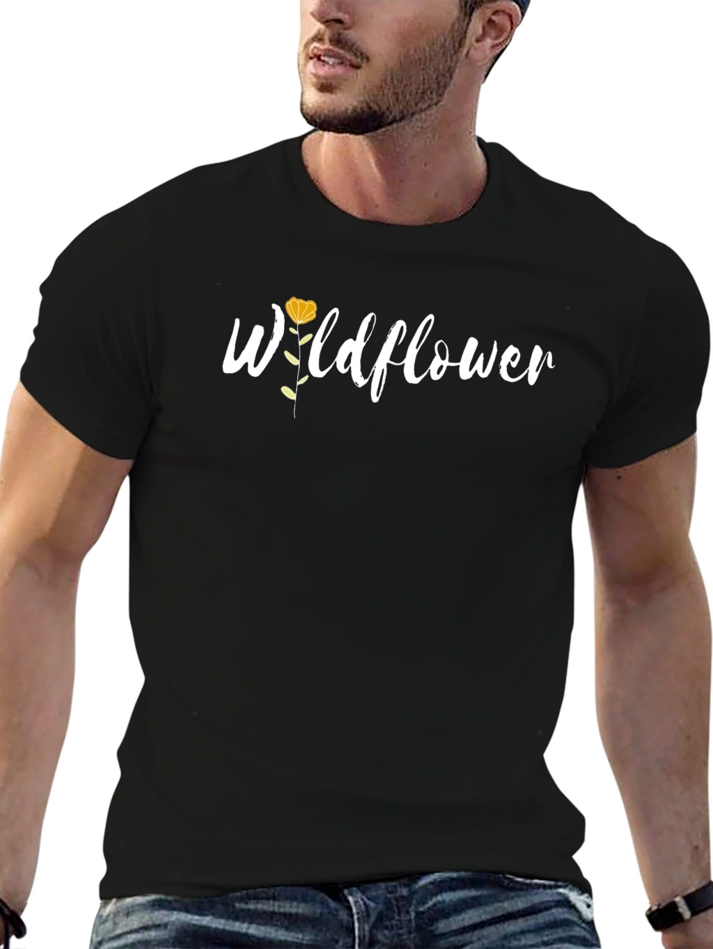 Wildflower Graphic Tee - Black