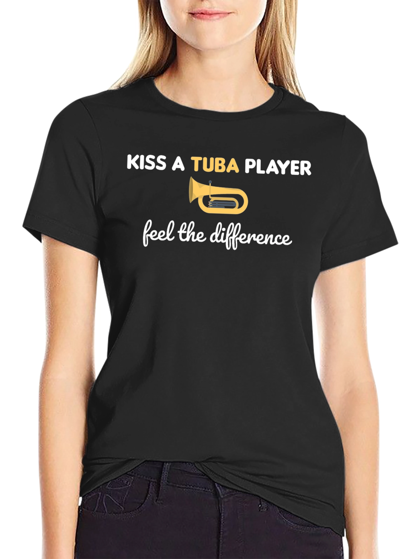 Kiss A Tuba Player T-Shirt - Feel The Difference
