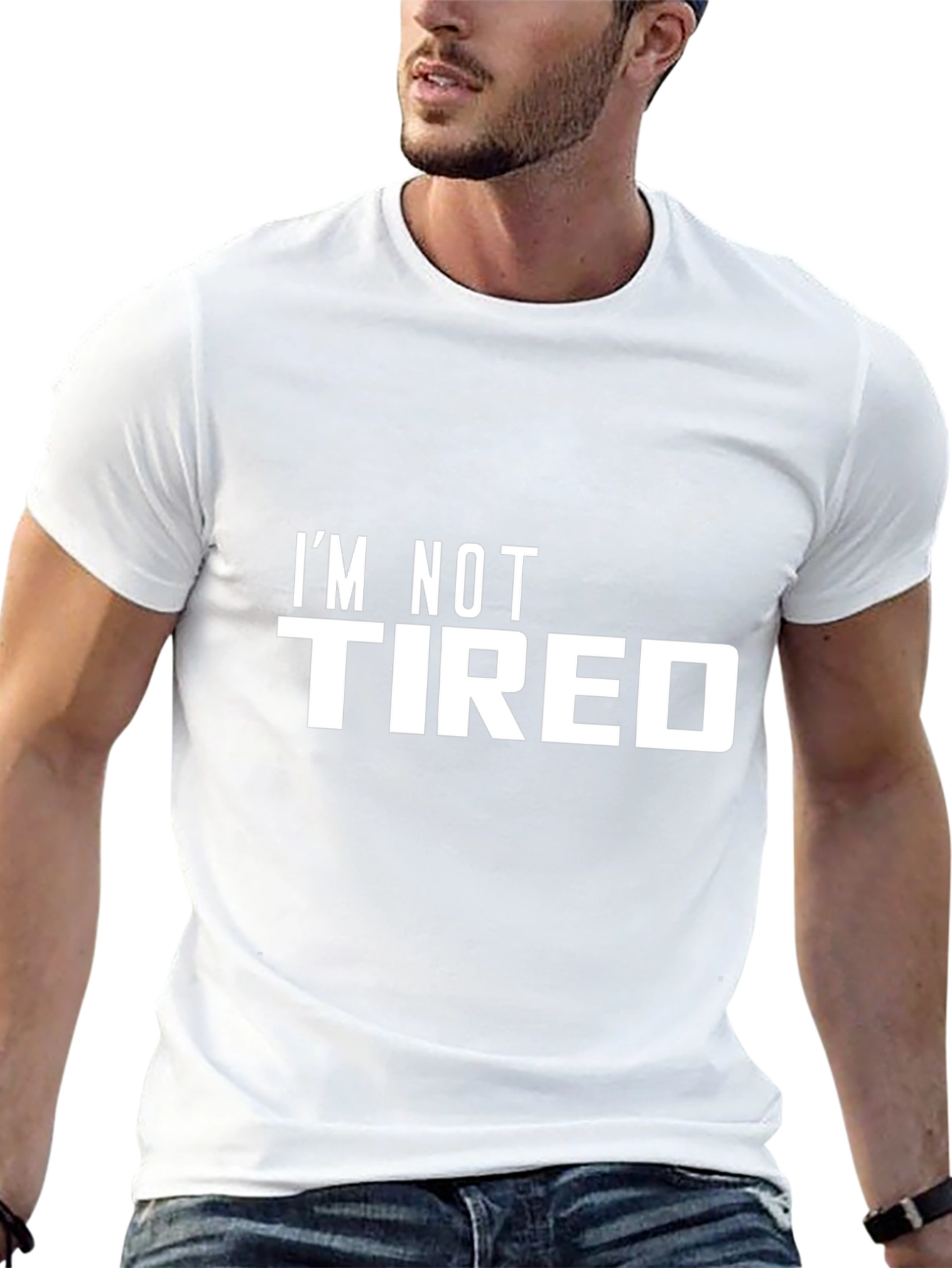 Im Not Tired Black Graphic Tee