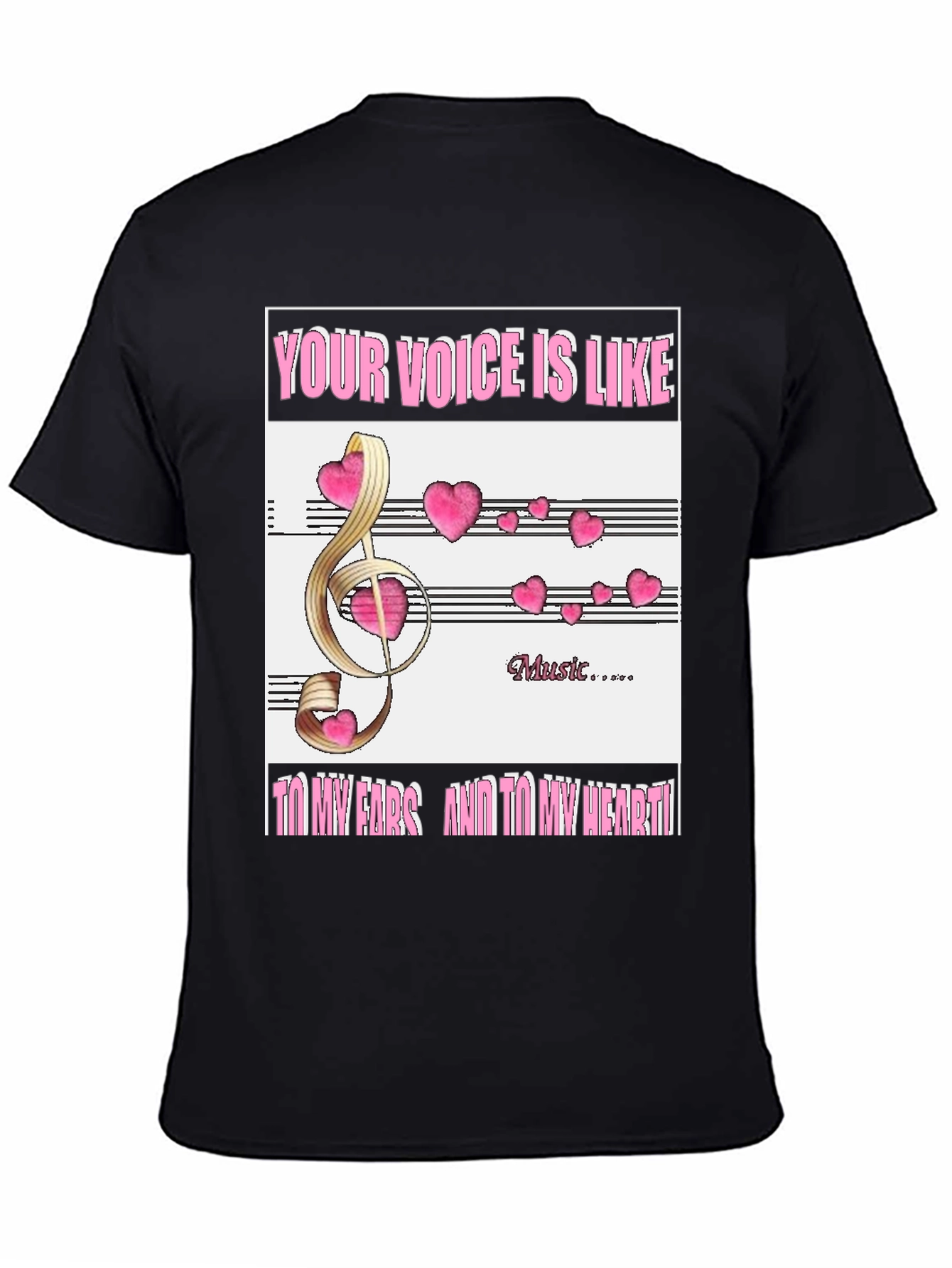 Musical Heart T-Shirt - Express Your Love of Music!