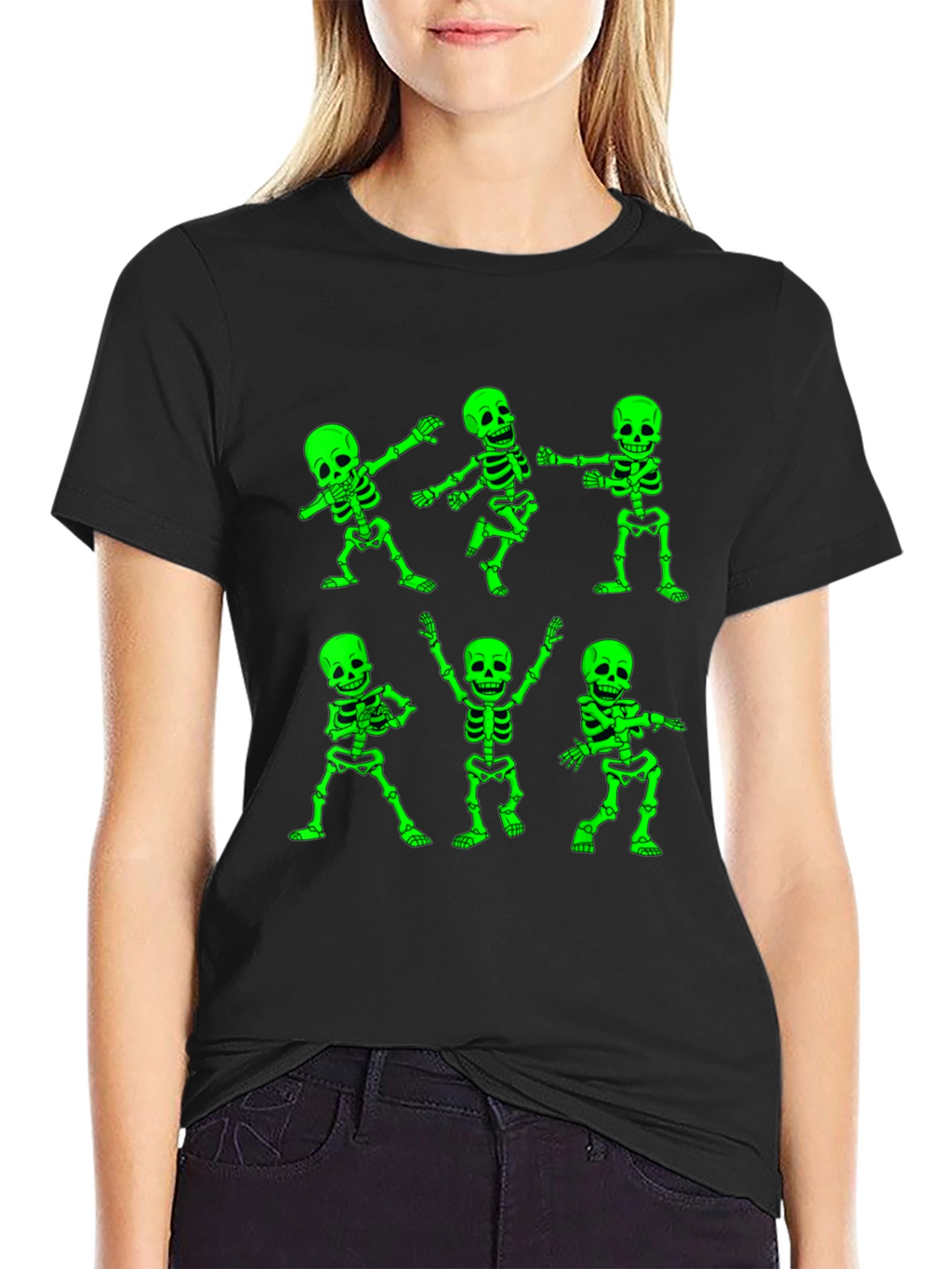 Dancing Skeletons Graphic T-Shirt