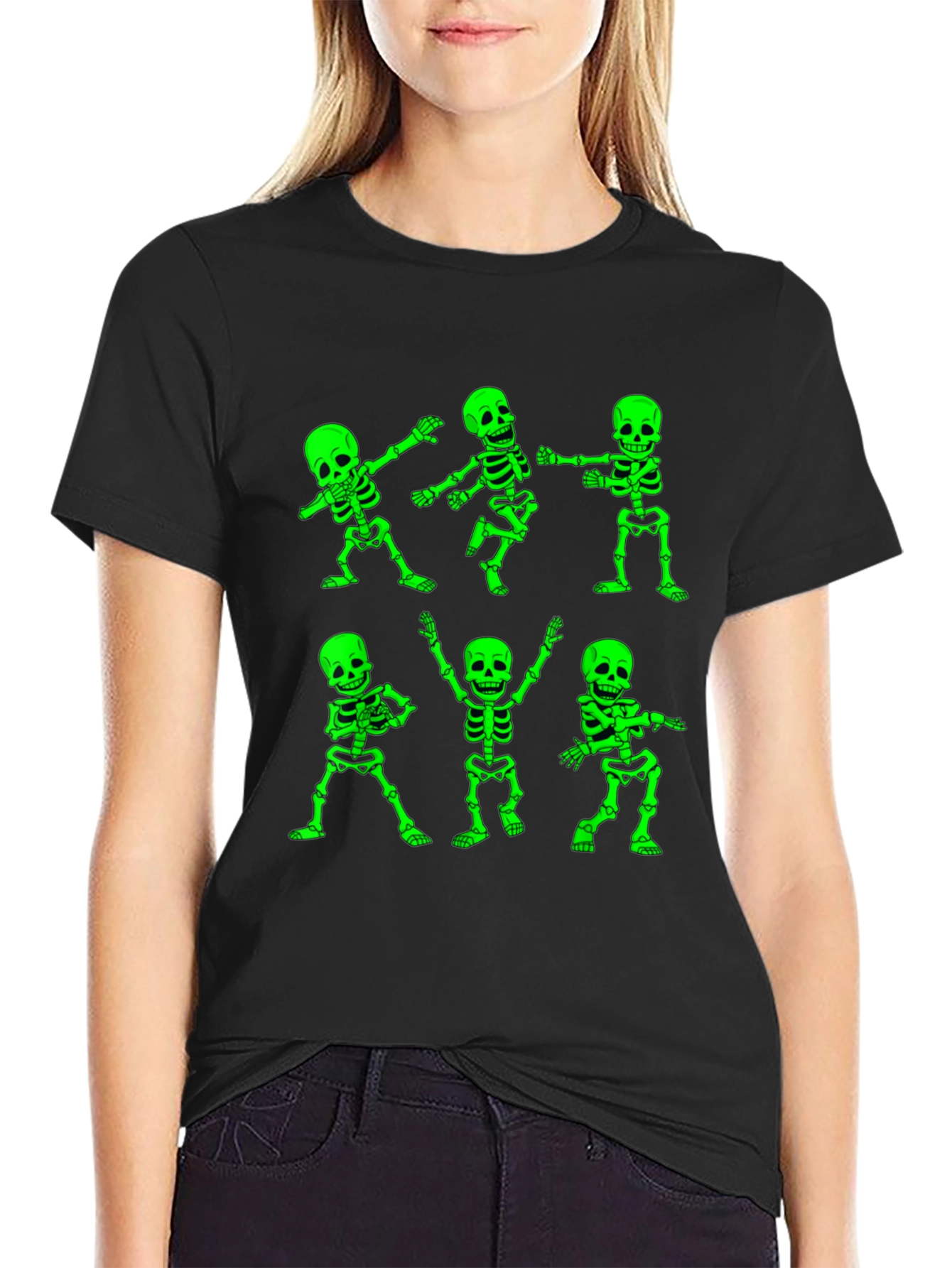 Dancing Skeletons Graphic T-Shirt