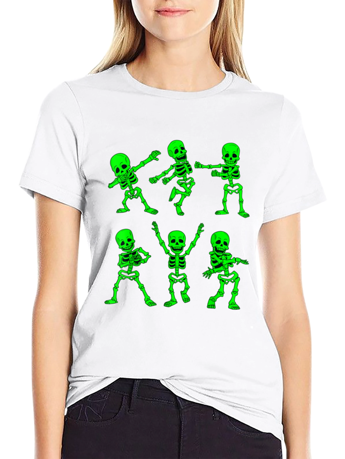 Dancing Skeletons Graphic T-Shirt