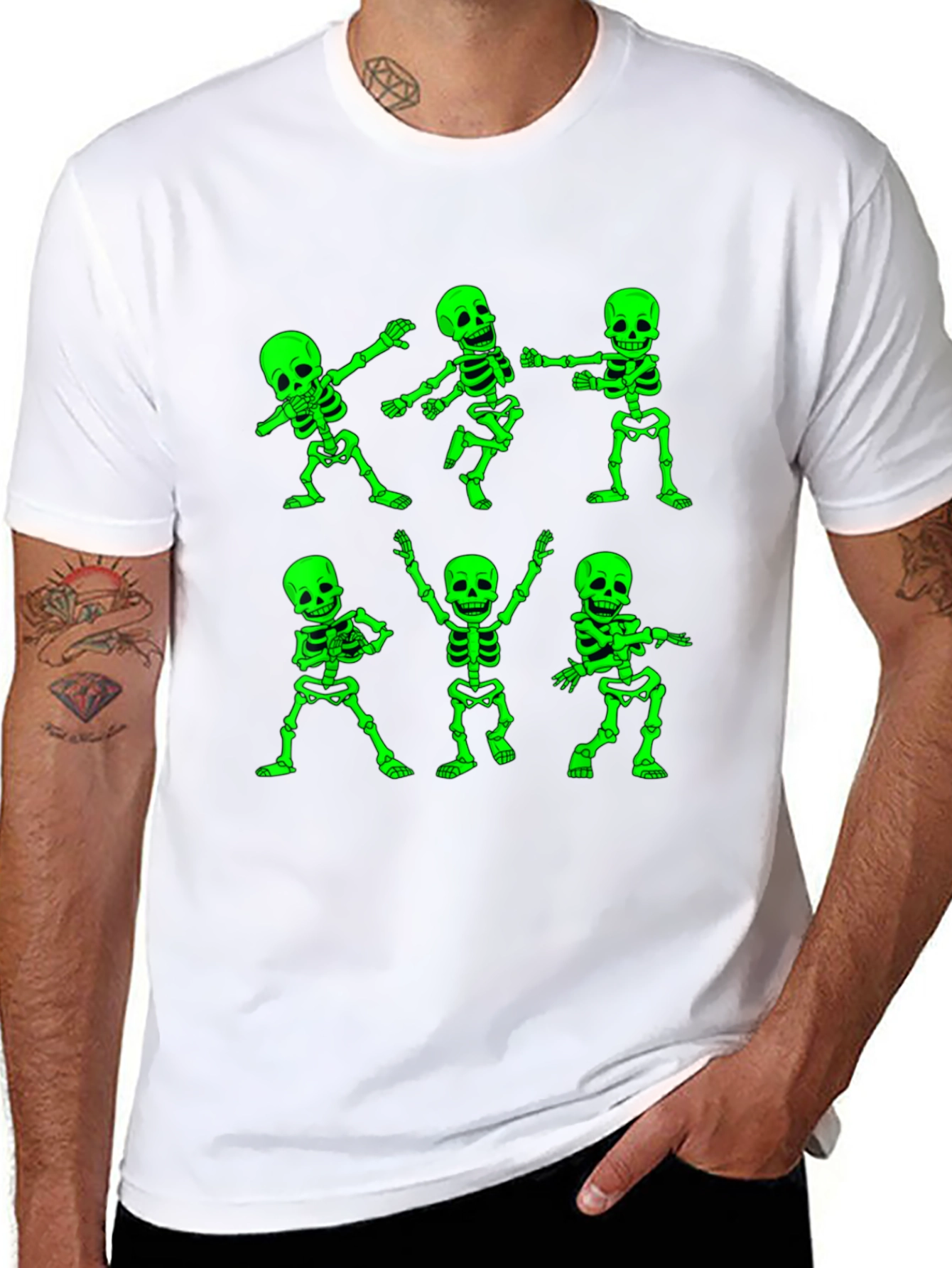 Dancing Skeletons Graphic T-Shirt