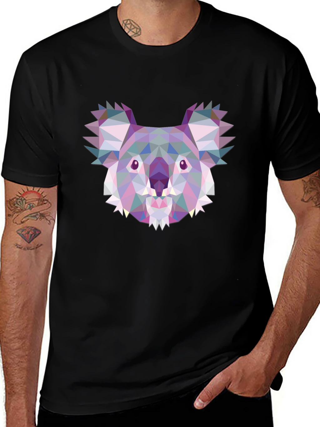 Geometric Koala T-Shirt - Modern Style