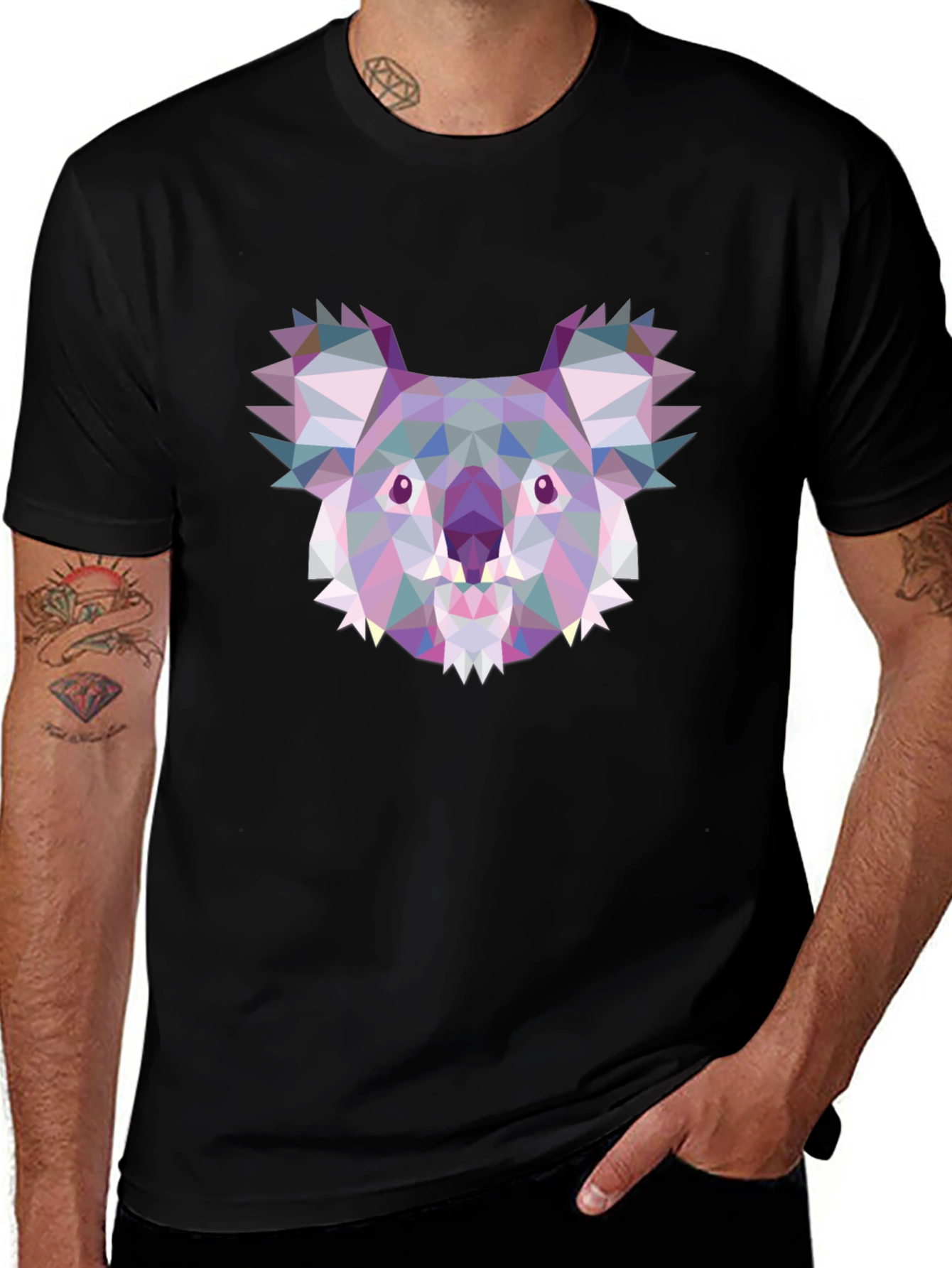 Geometric Koala T-Shirt - Modern Style
