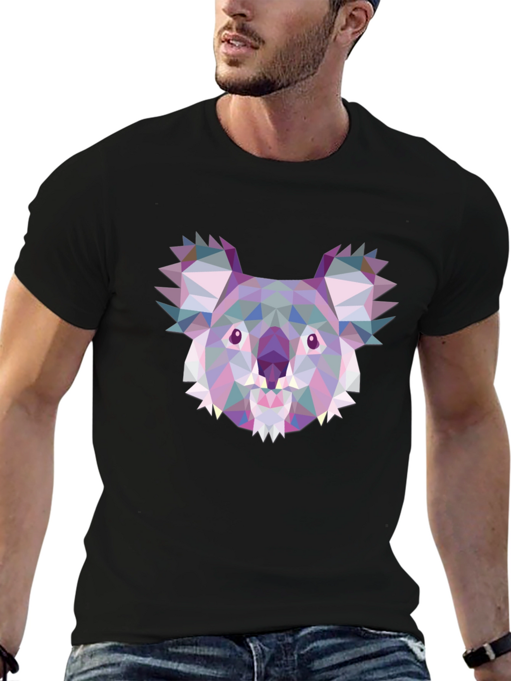 Geometric Koala T-Shirt - Modern Style