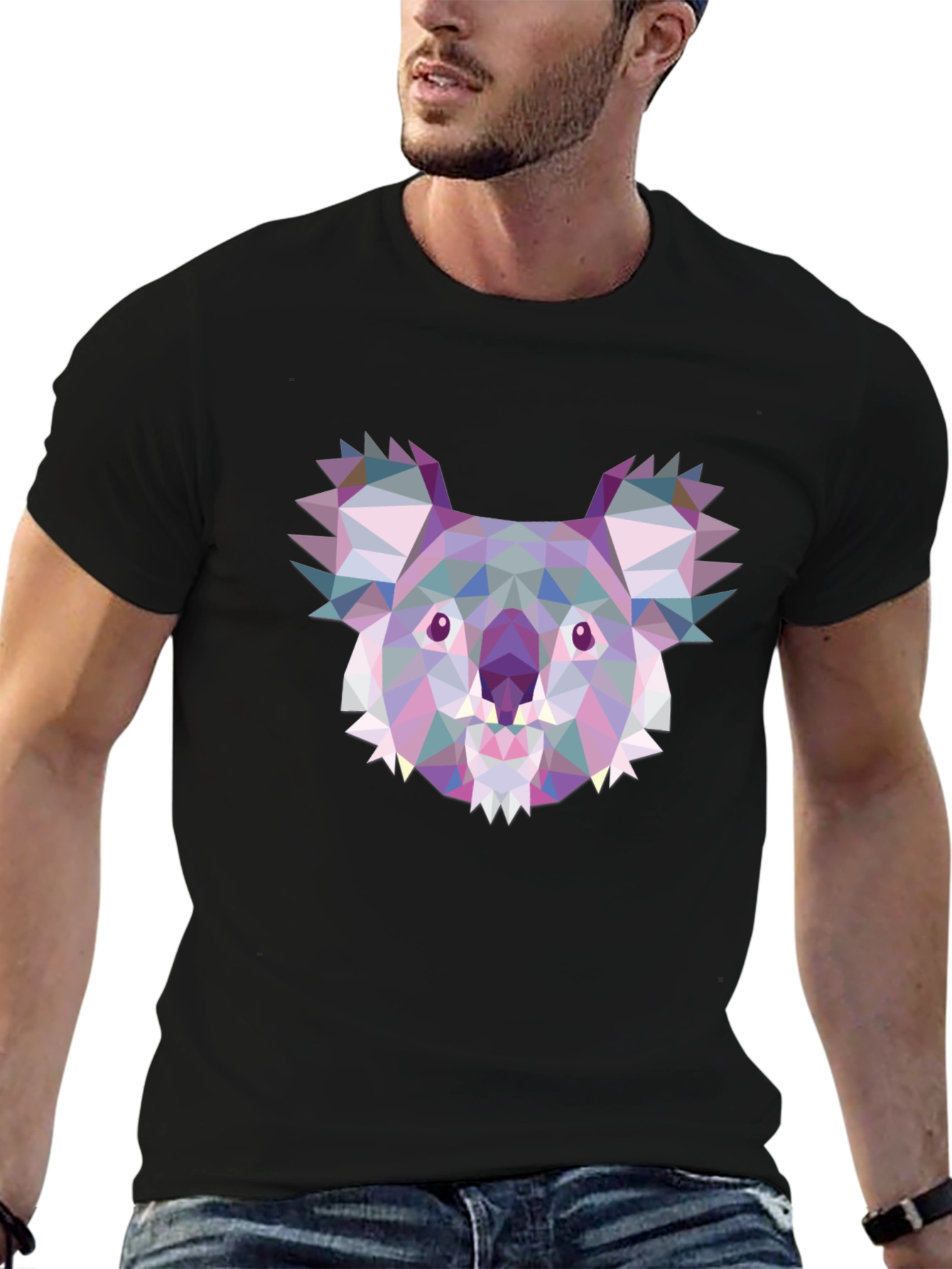 Geometric Koala T-Shirt - Modern Style