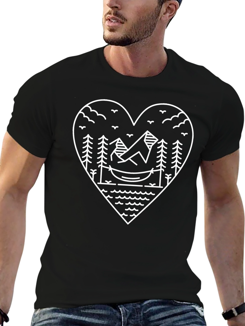 Nature Heart Graphic Tee - Relaxed Fit