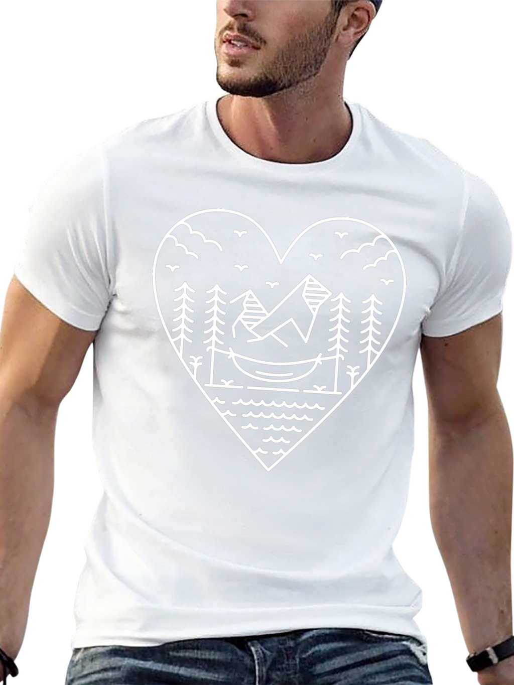 Nature Heart Graphic Tee - Relaxed Fit