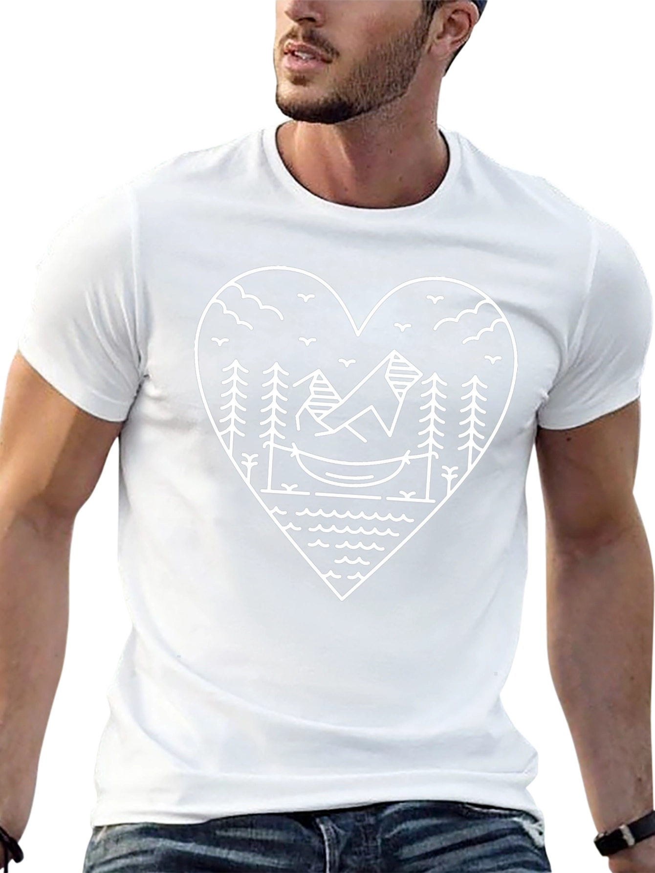 Nature Heart Graphic Tee - Relaxed Fit