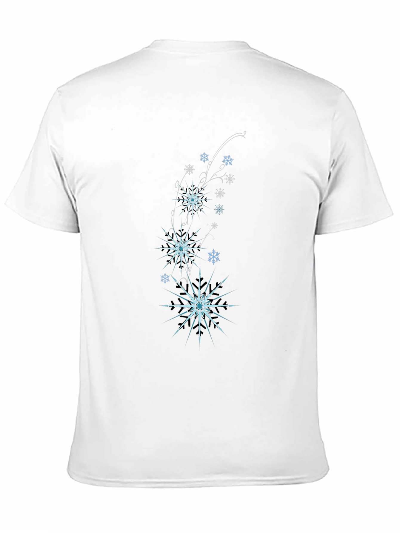 Snowflake Graphic Black T-Shirt