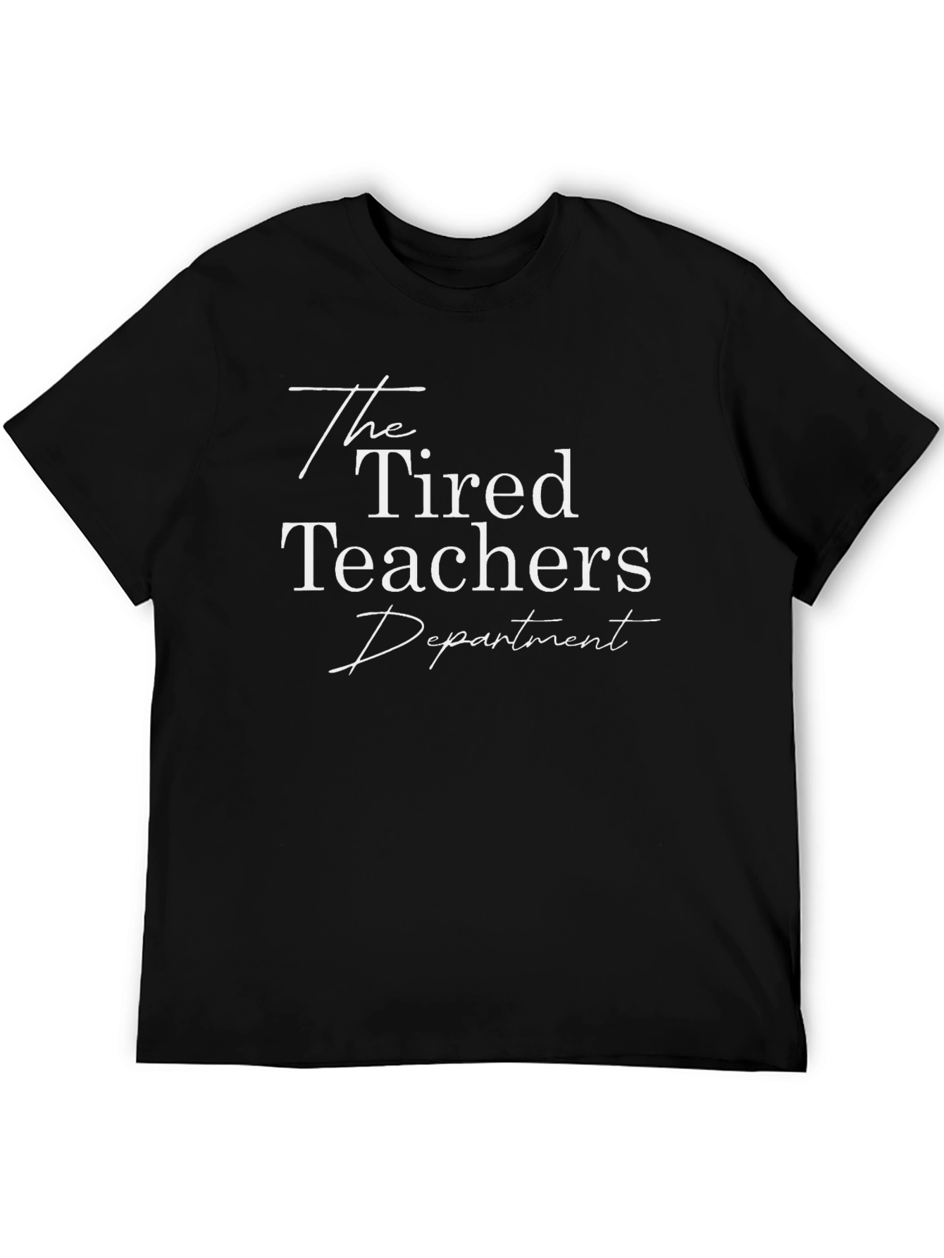 The Tired Teachers Department T-Shirt - Black