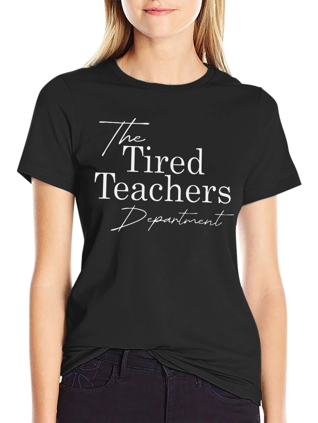 The Tired Teachers Department T-Shirt - Black