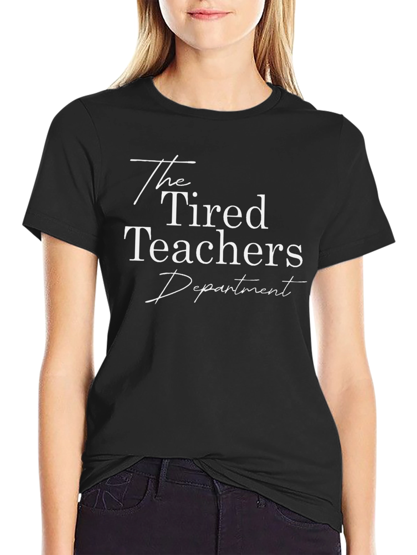 The Tired Teachers Department T-Shirt - Black