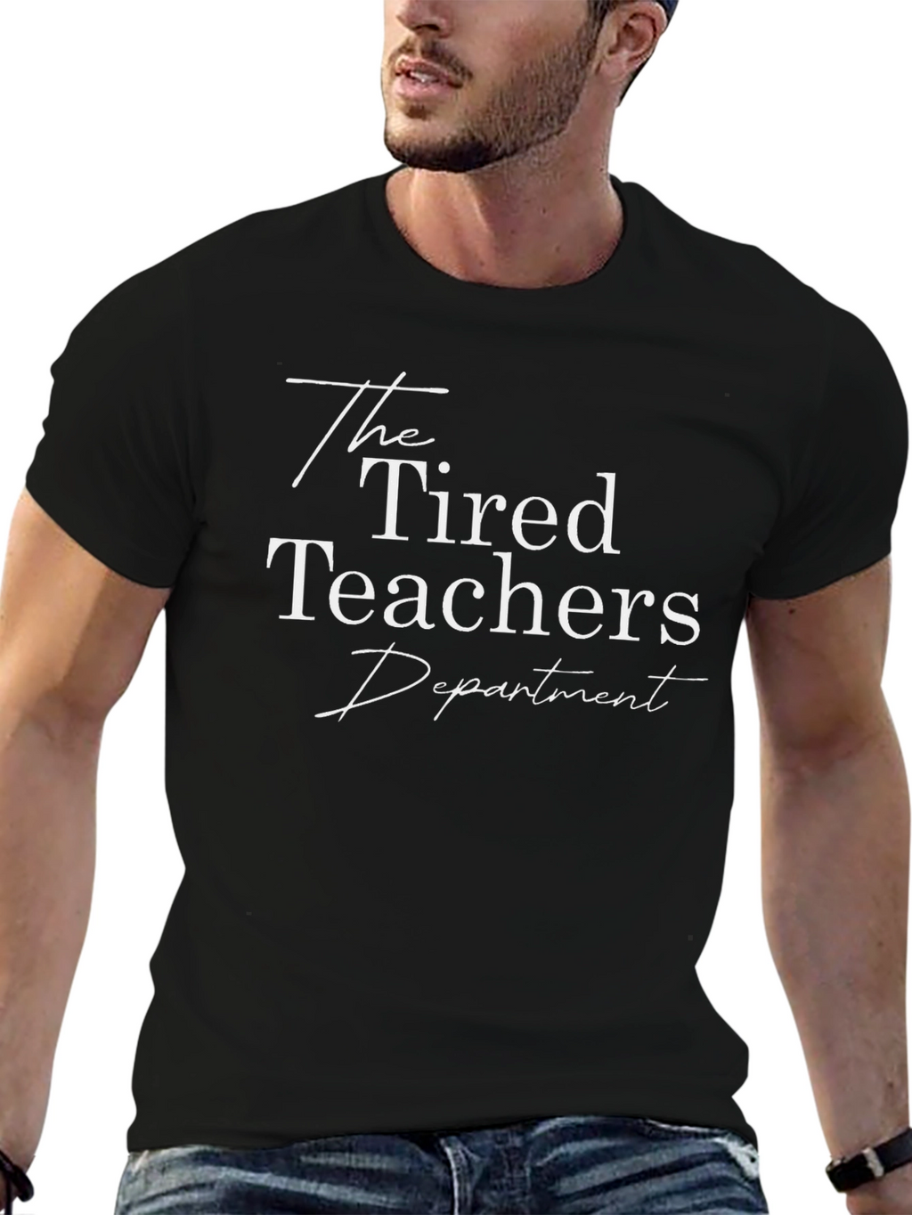 The Tired Teachers Department T-Shirt - Black