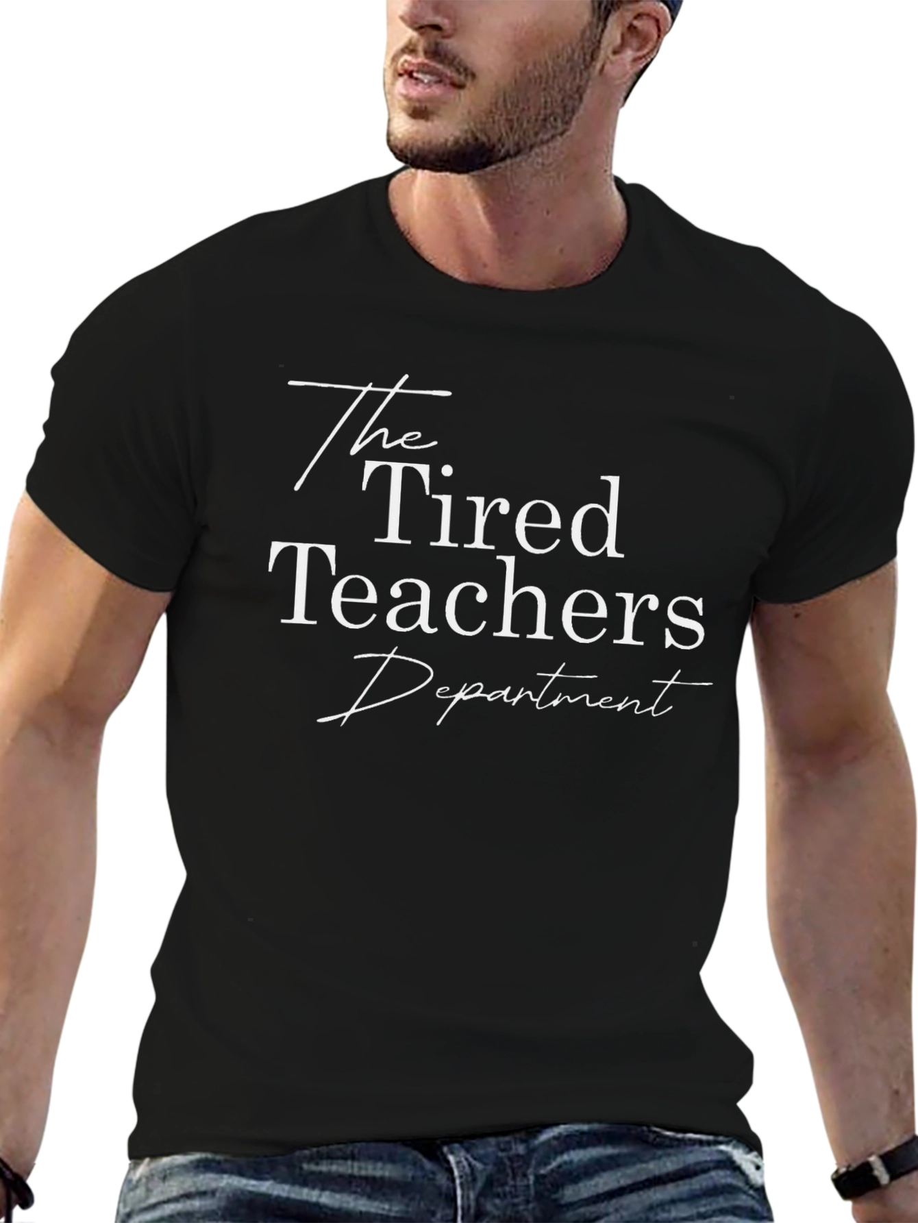 The Tired Teachers Department T-Shirt - Black
