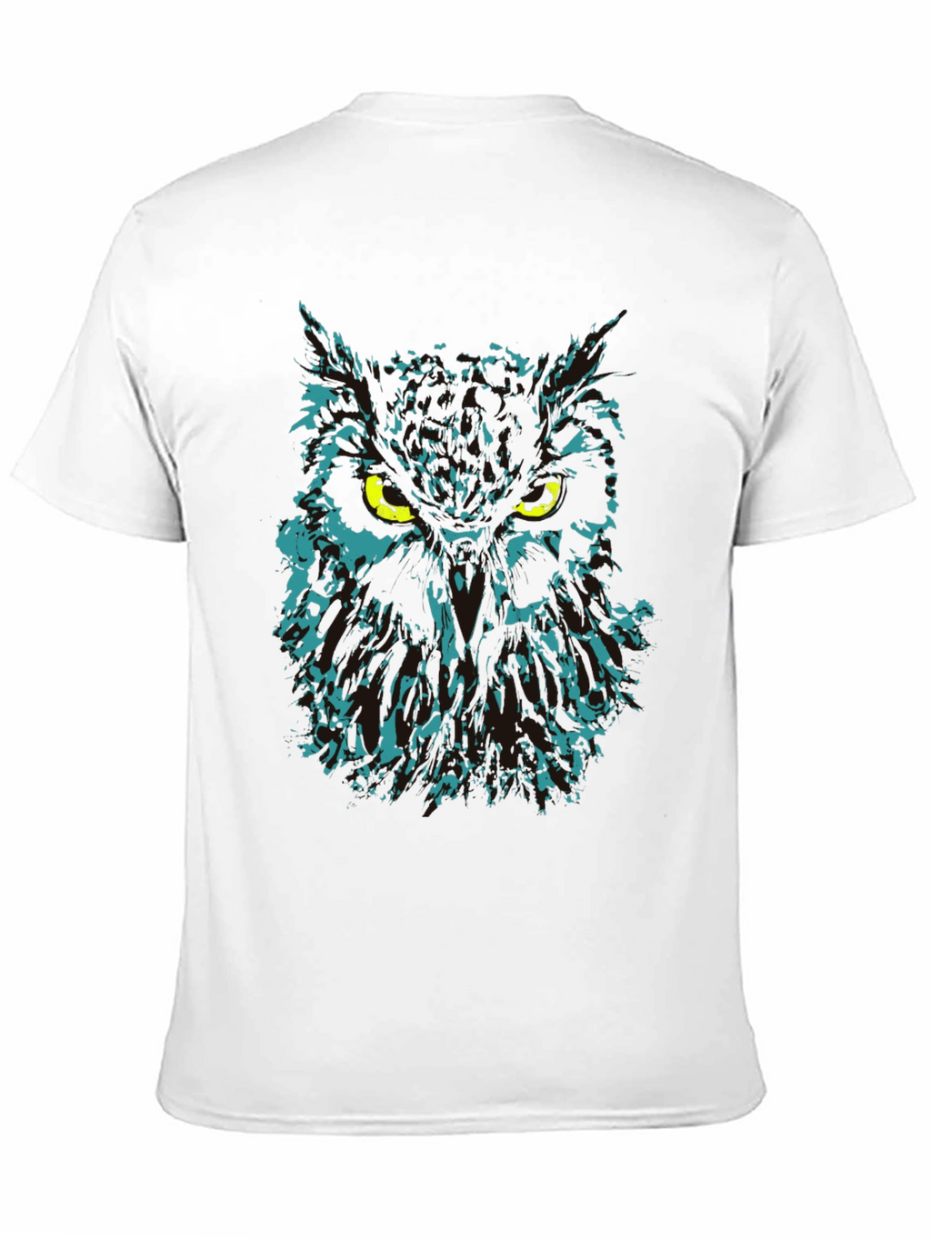 Owl Graphic Print Black T-Shirt