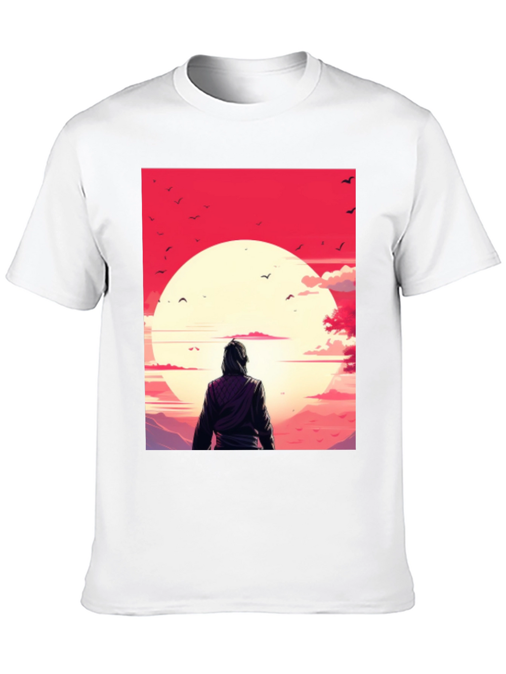 Sunset Graphic Tee - Black Casual T-Shirt