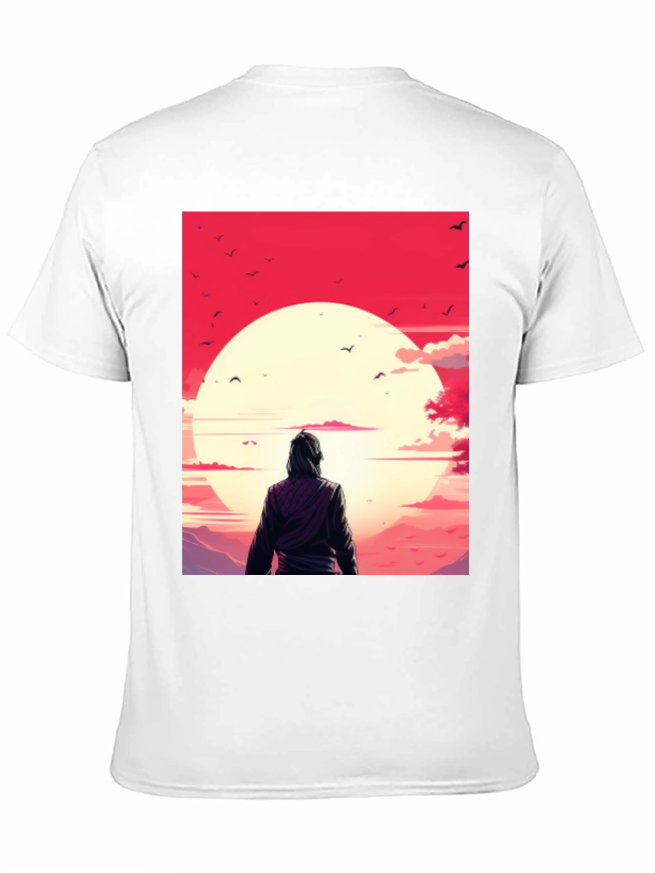 Sunset Graphic Tee - Black Casual T-Shirt
