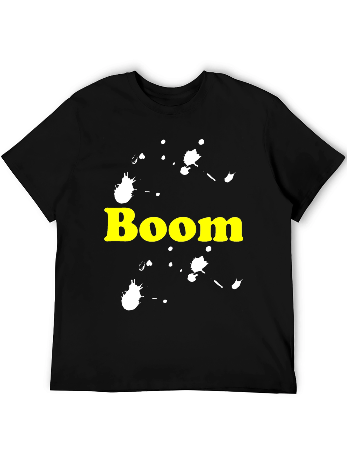 Boom Splatter Graphic Tee - Bold Statement Shirt