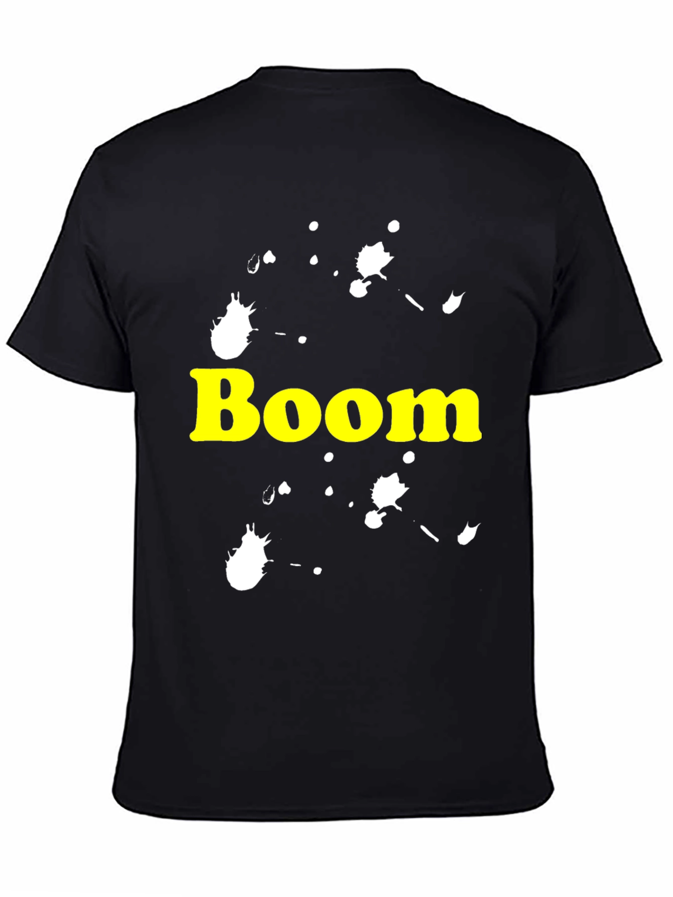 Boom Splatter Graphic Tee - Bold Statement Shirt