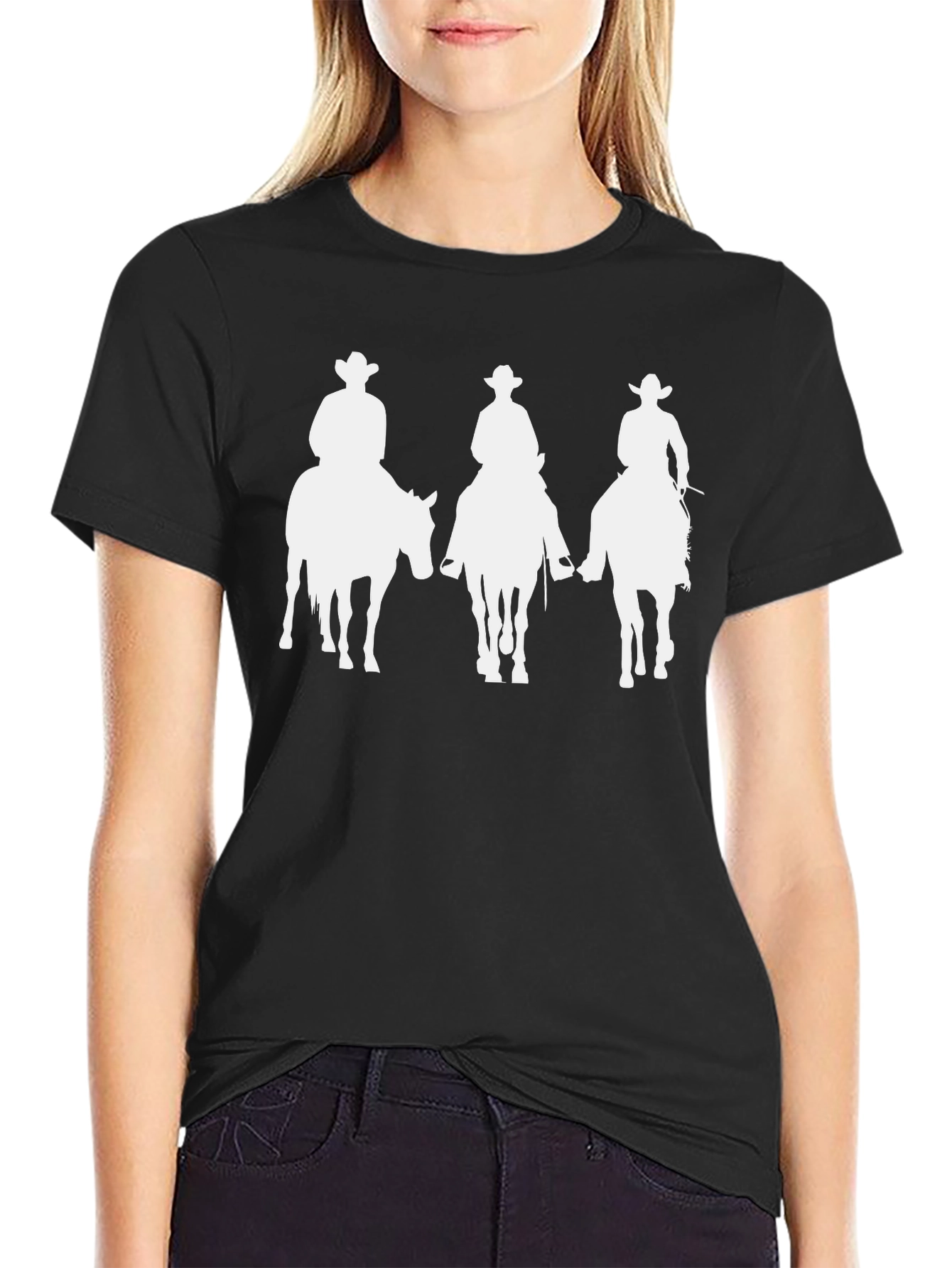 Cowboy Rider Graphic Tee - Black