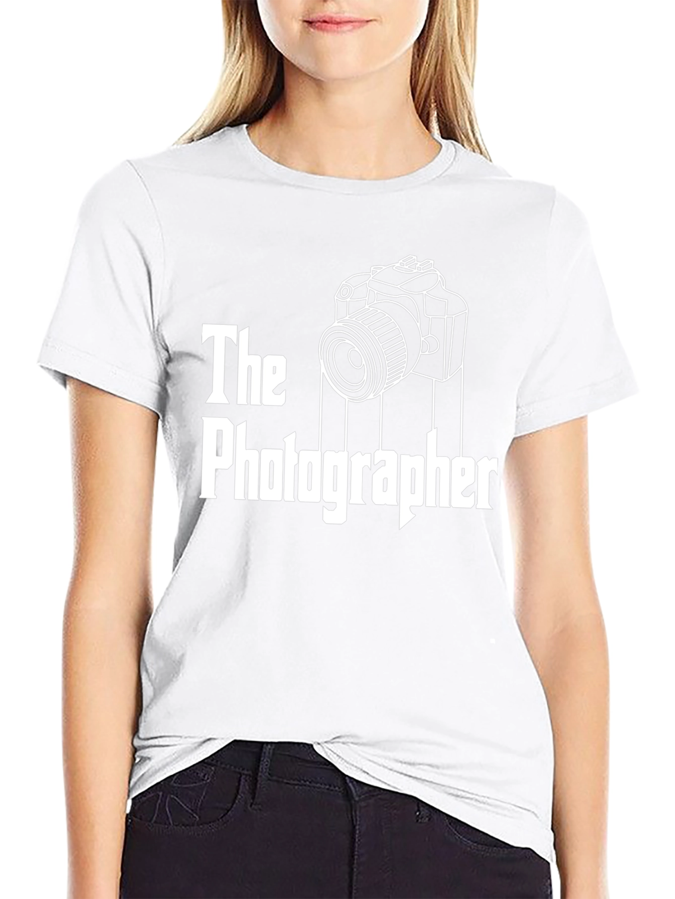 The Photographer Black Graphic T-Shirt