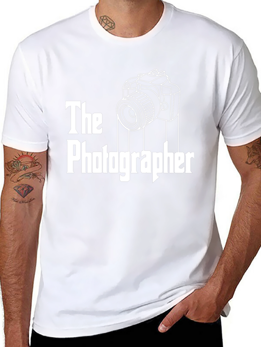 The Photographer Black Graphic T-Shirt