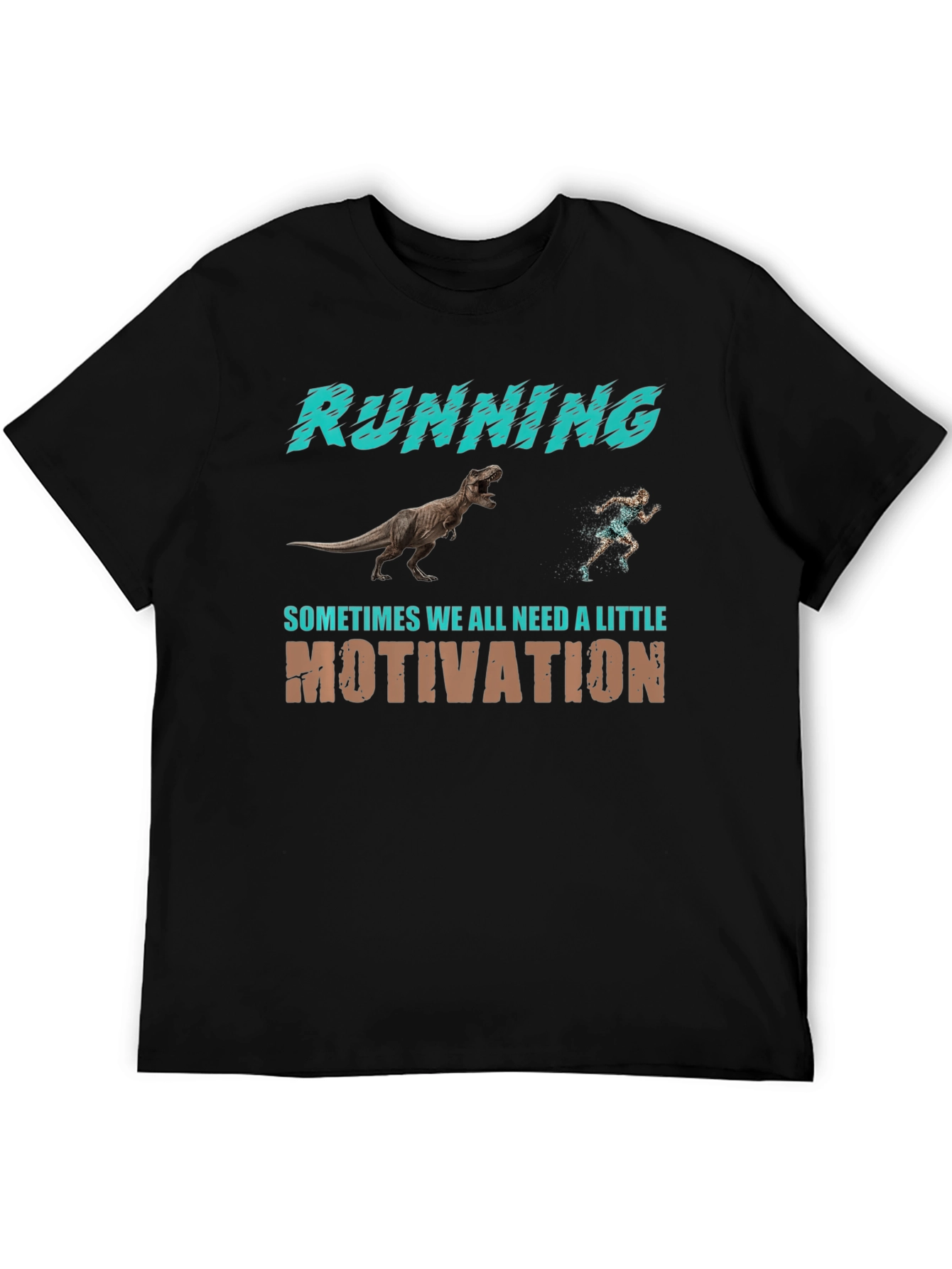 Running Motivation T-Shirt - Dinosaur Chase