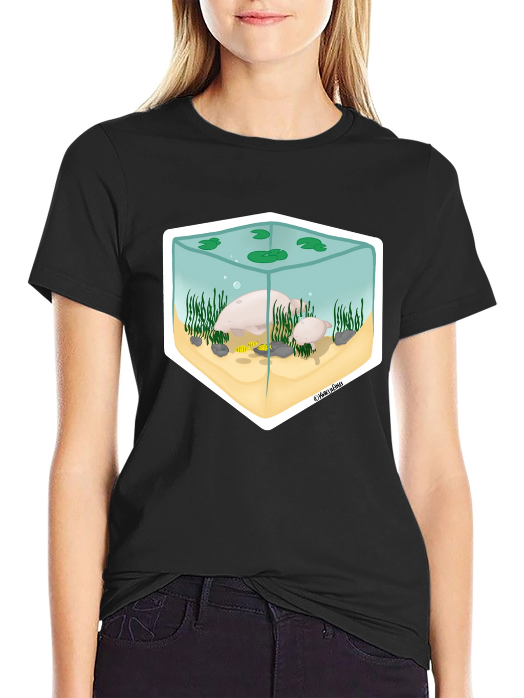 Aquarium Graphic Tee - Unique Design