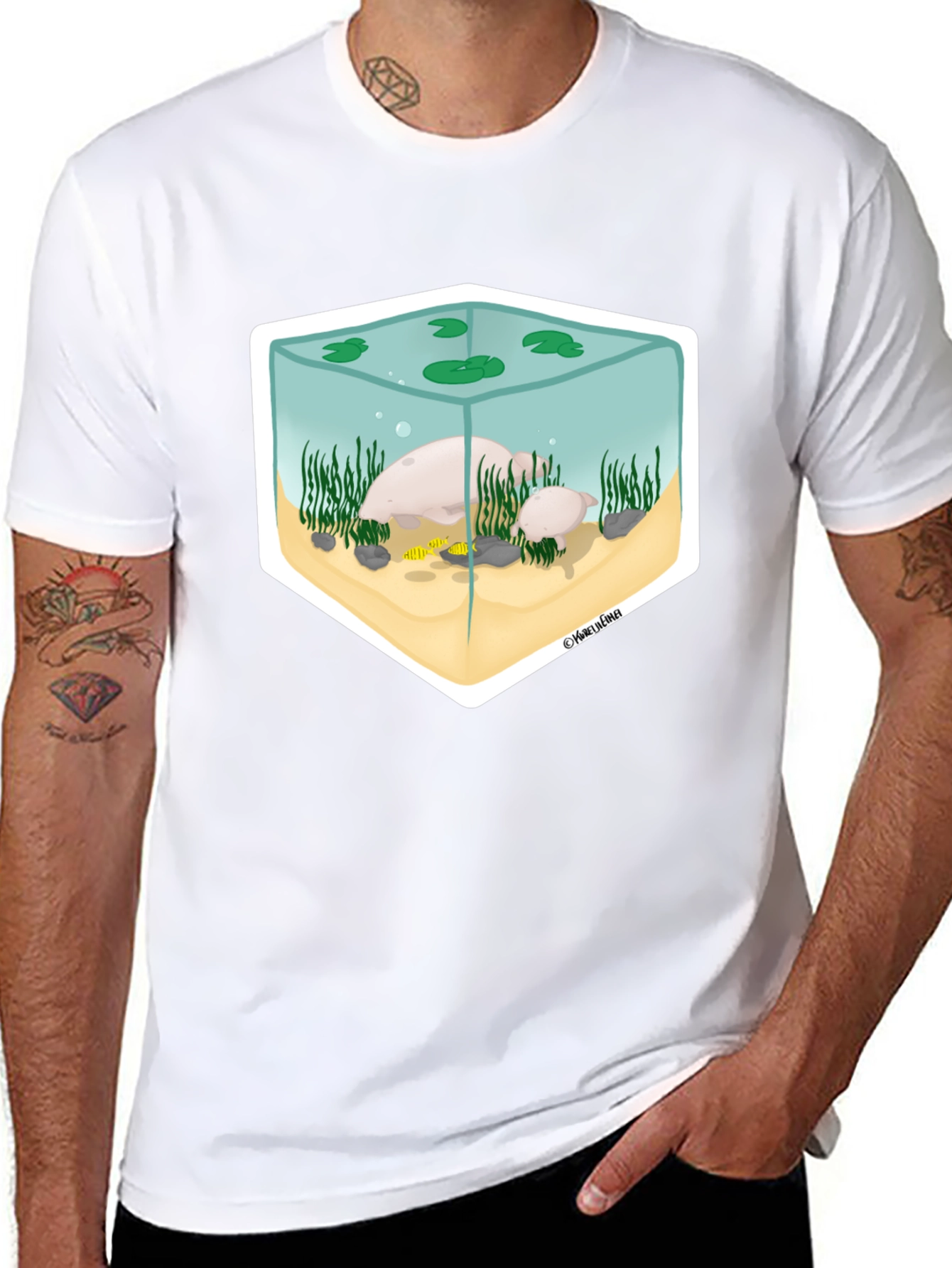 Aquarium Graphic Tee - Unique Design