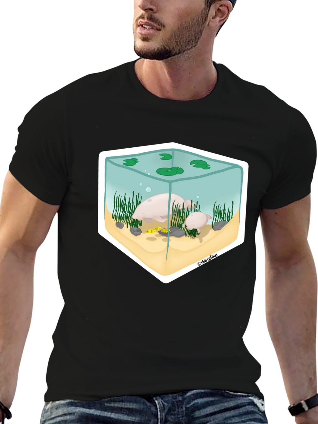 Aquarium Graphic Tee - Unique Design