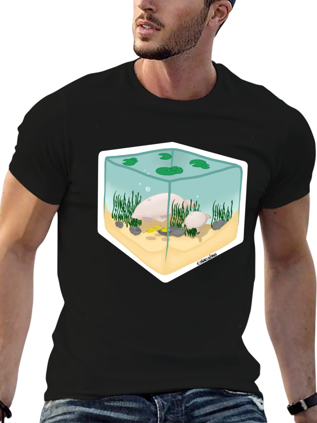 Aquarium Graphic Tee - Unique Design