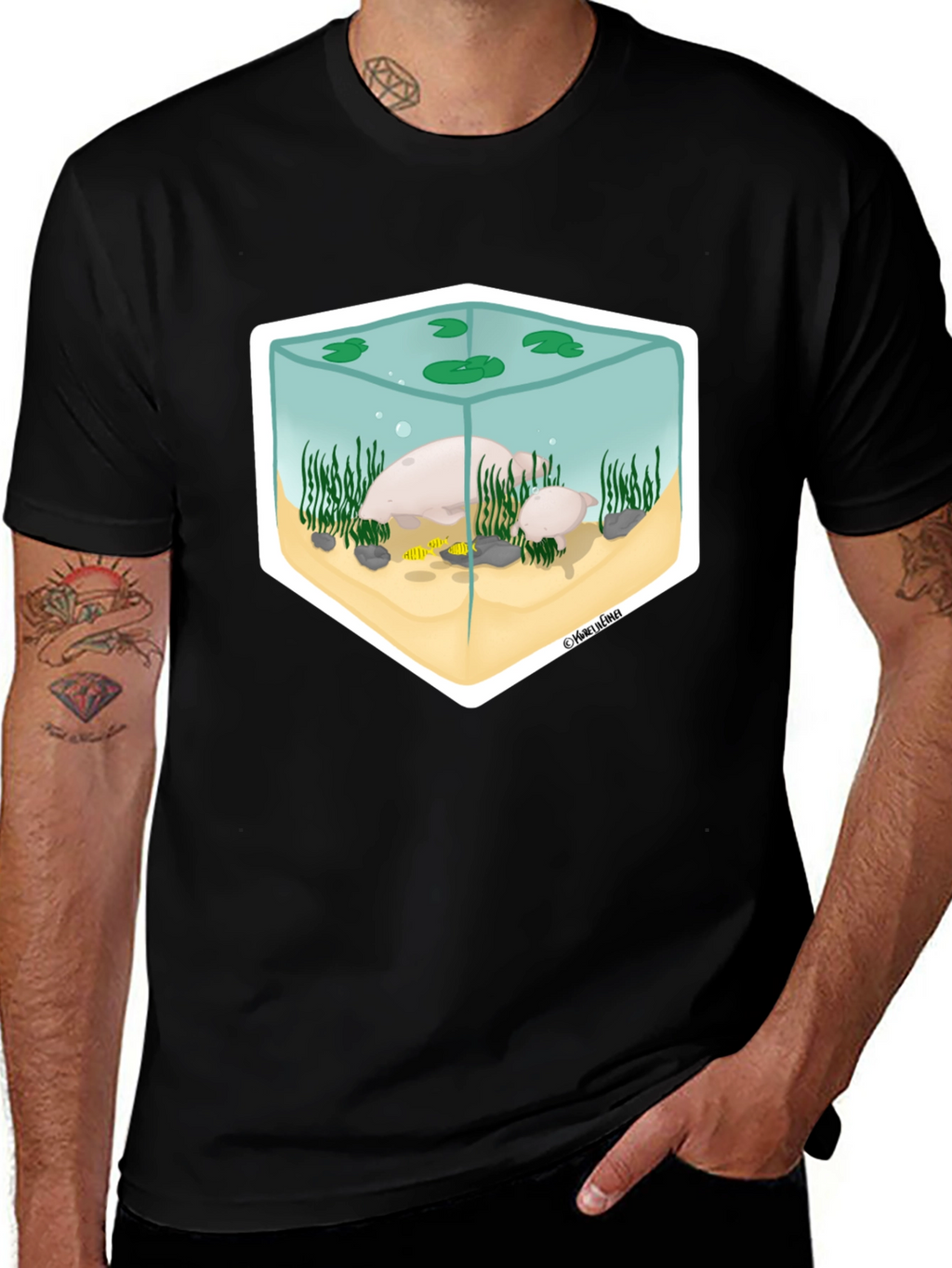 Aquarium Graphic Tee - Unique Design